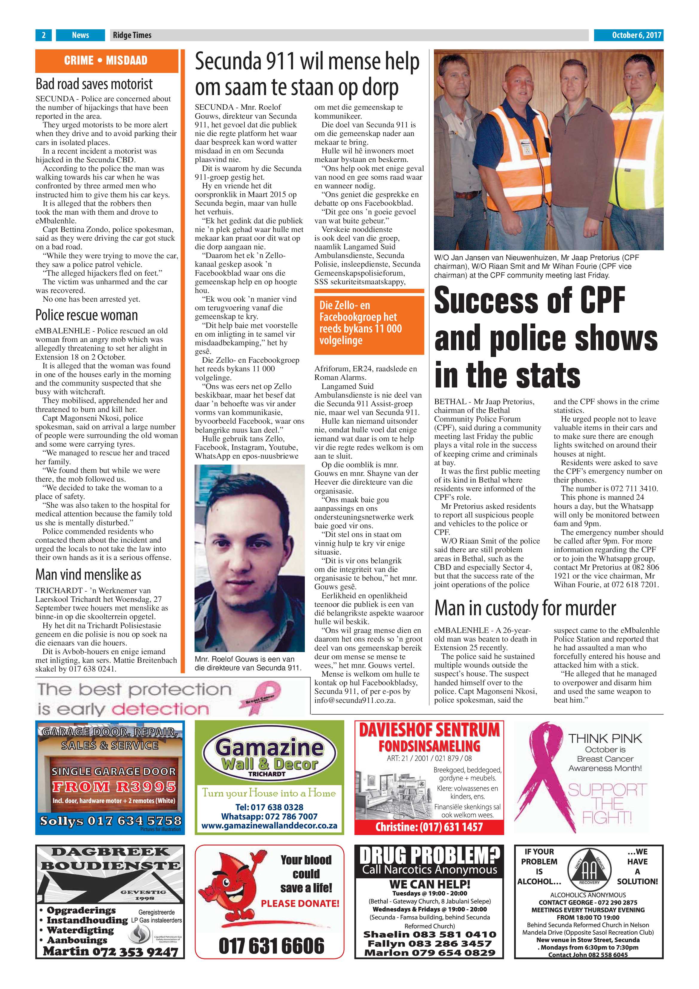 Ridge Times, 6 October page 2
