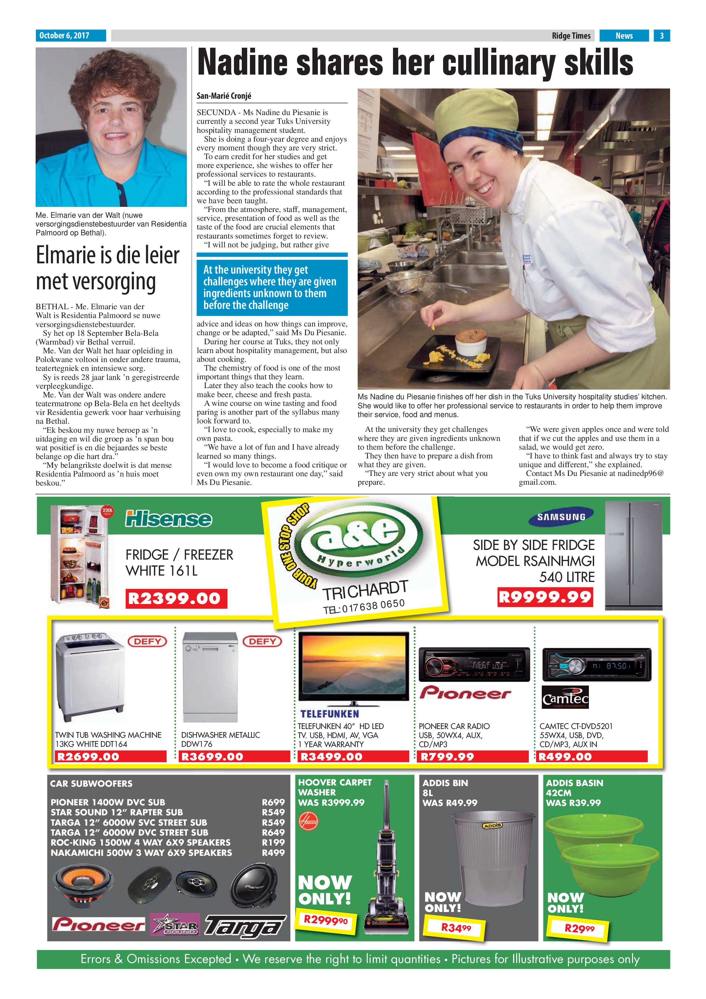 Ridge Times, 6 October page 3
