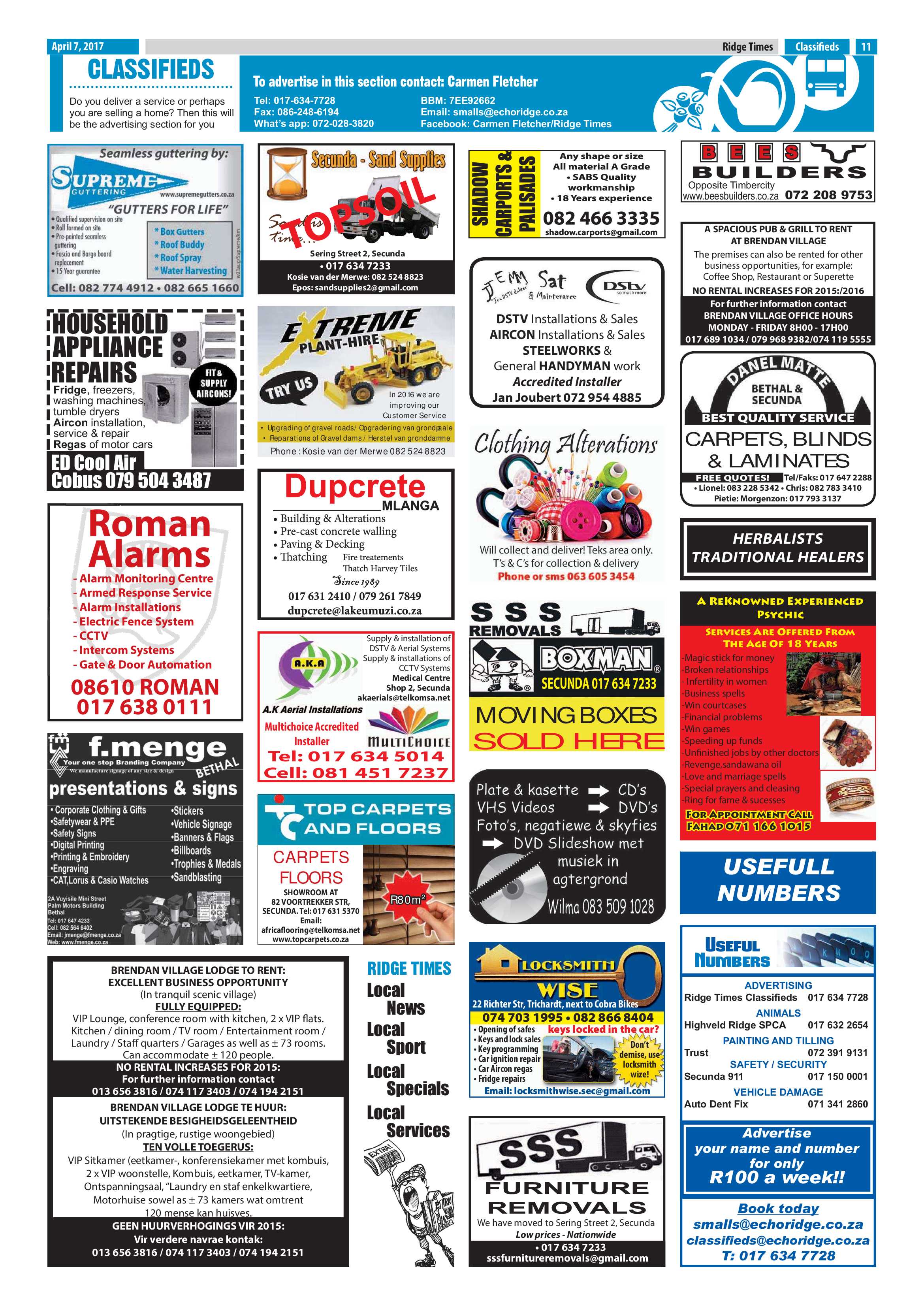 Ridge Times, 7 April 2017 page 11