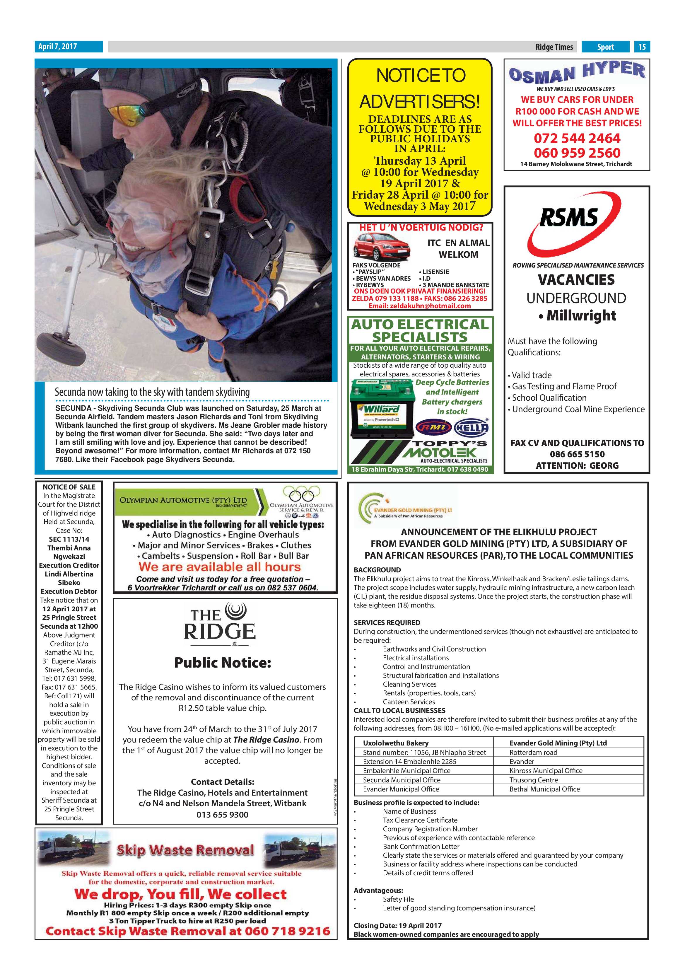 Ridge Times, 7 April 2017 page 15