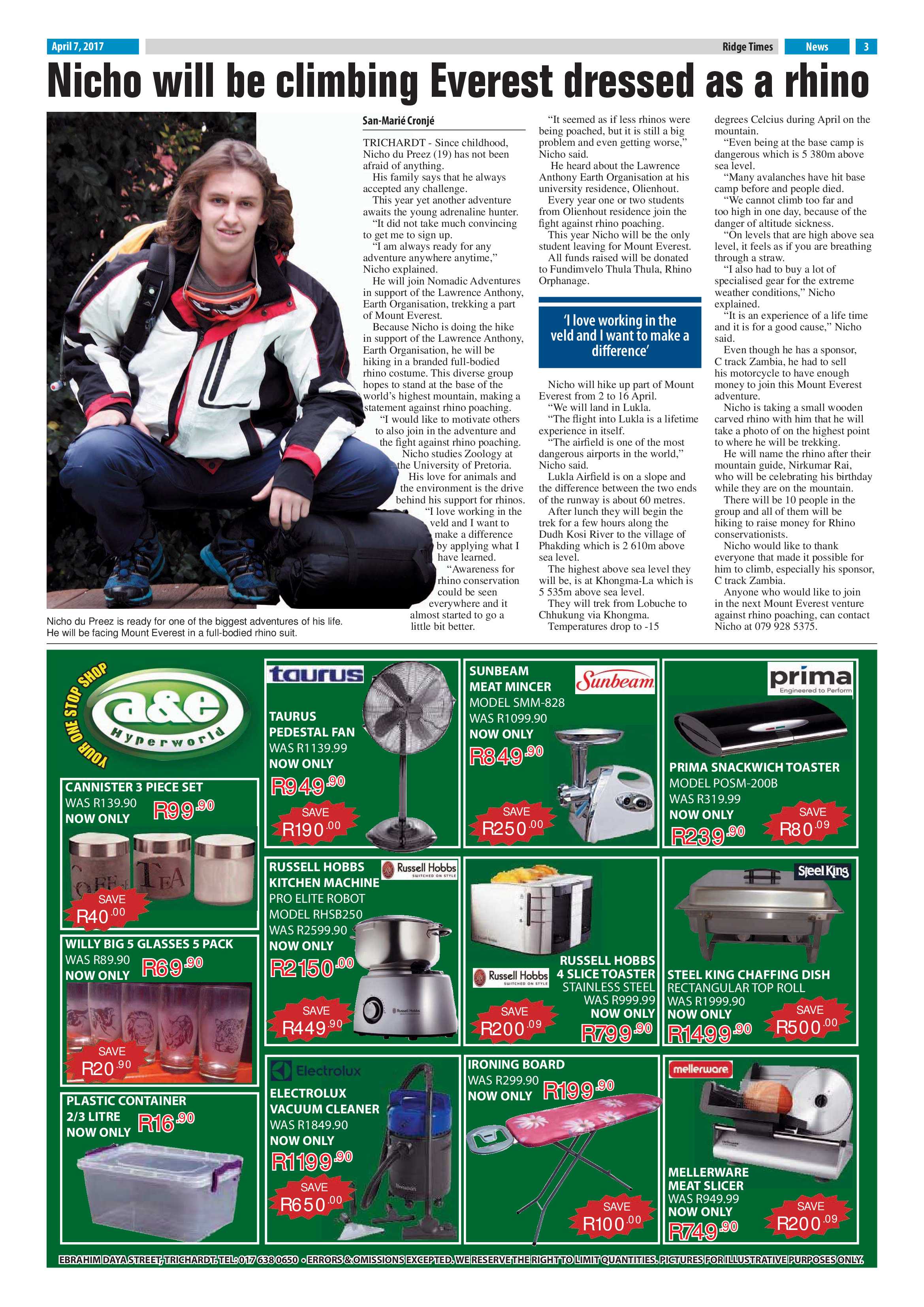 Ridge Times, 7 April 2017 page 3