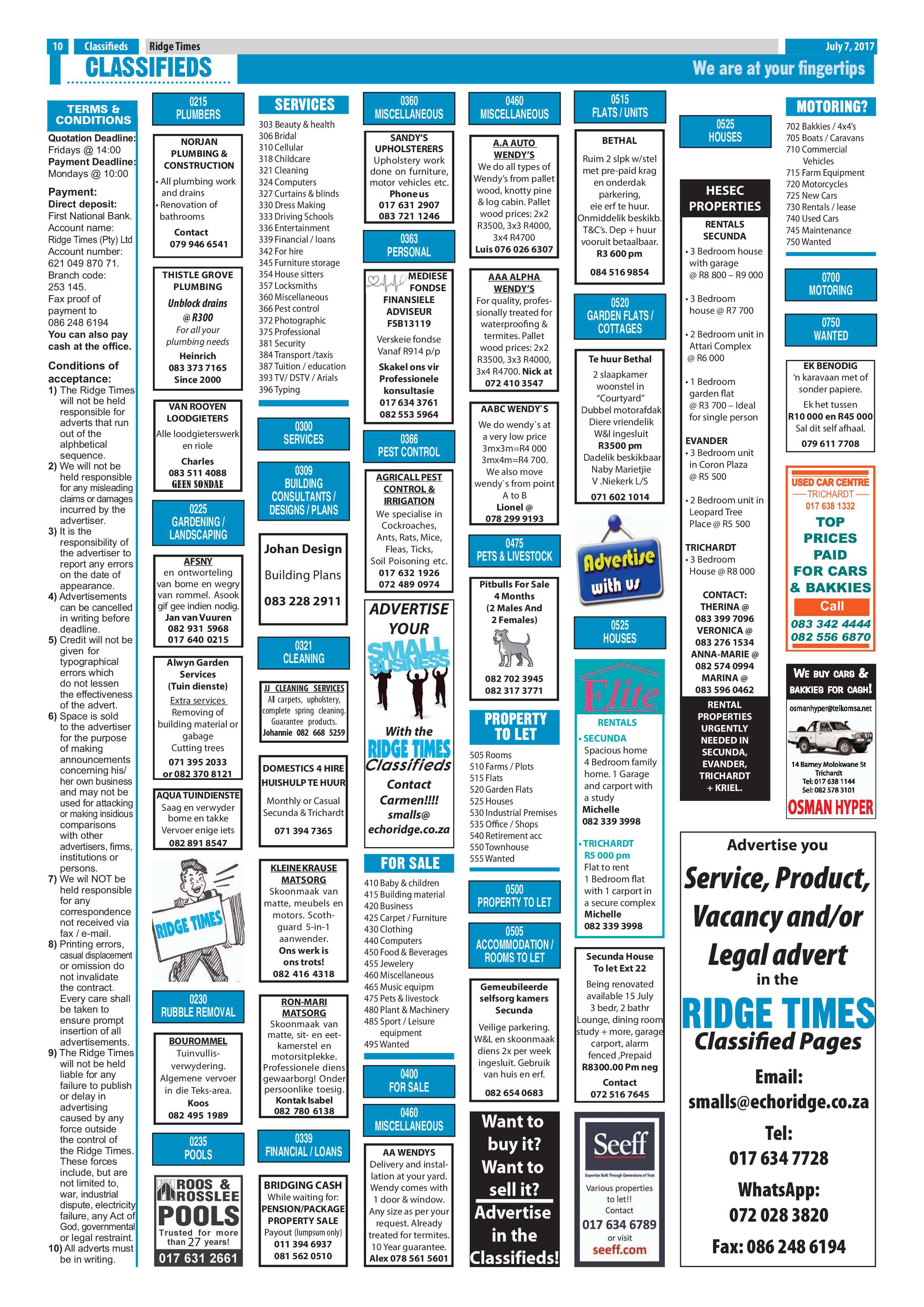 Ridge Times, 7 July 2017 page 10