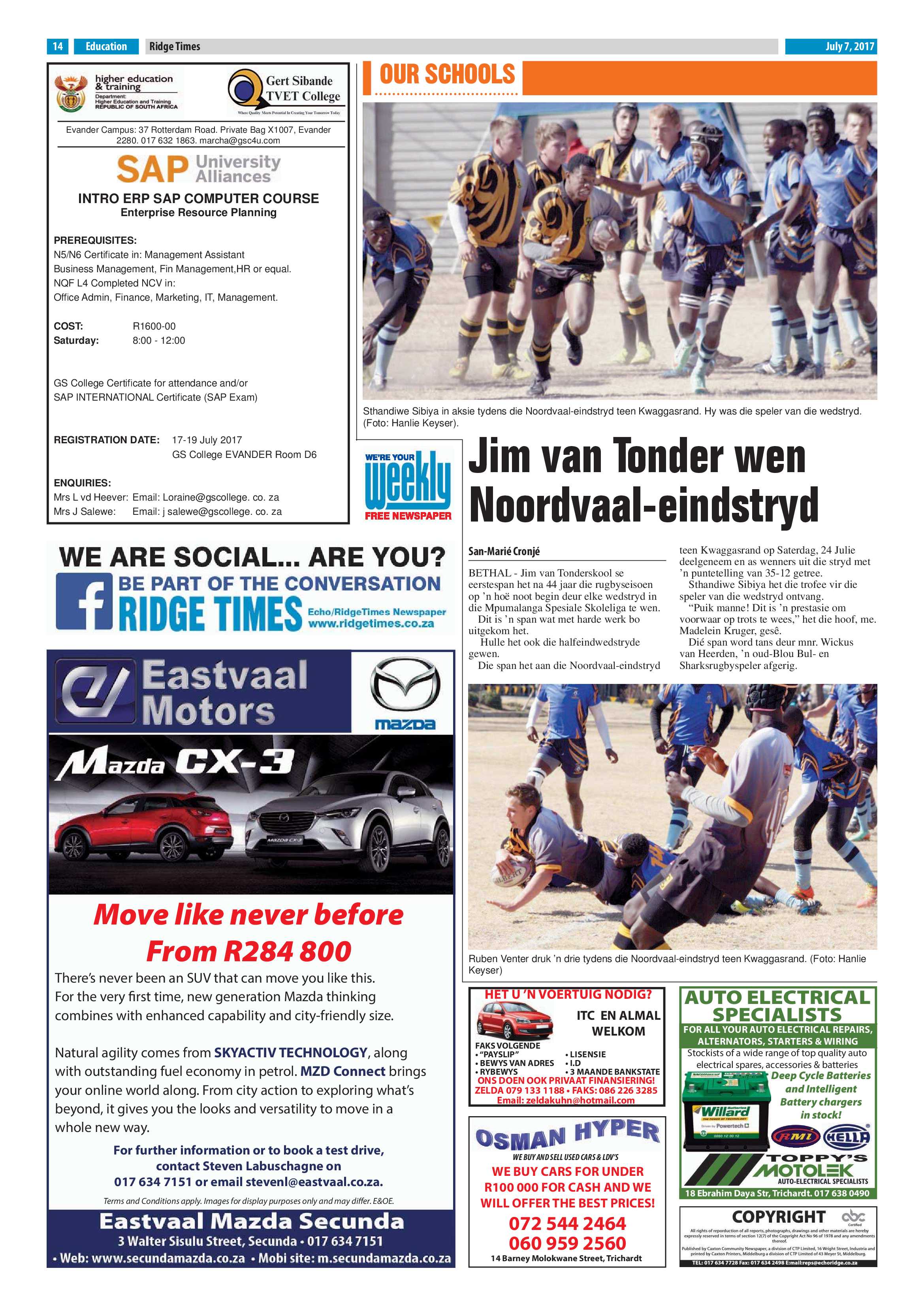 Ridge Times, 7 July 2017 page 14