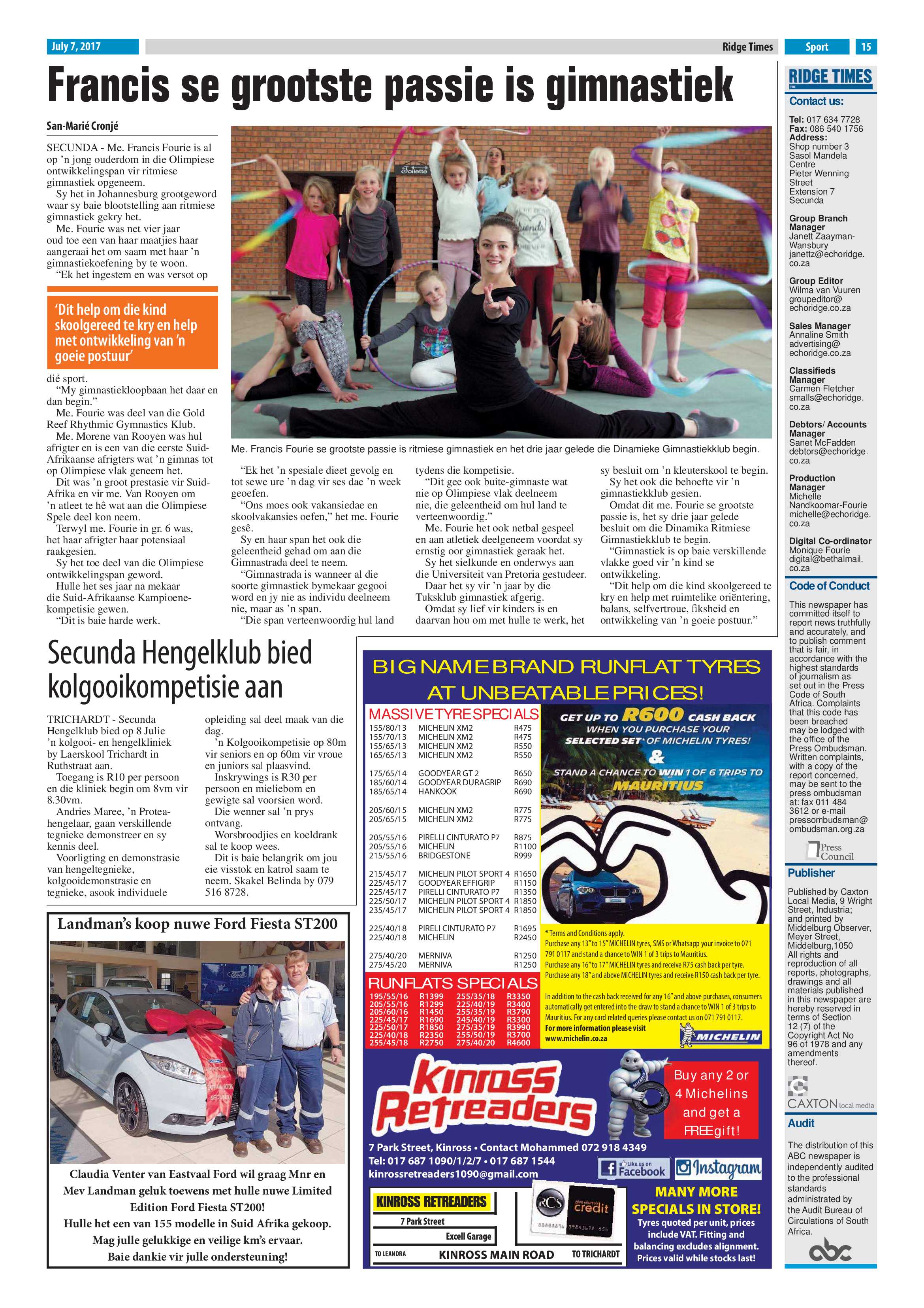 Ridge Times, 7 July 2017 page 15