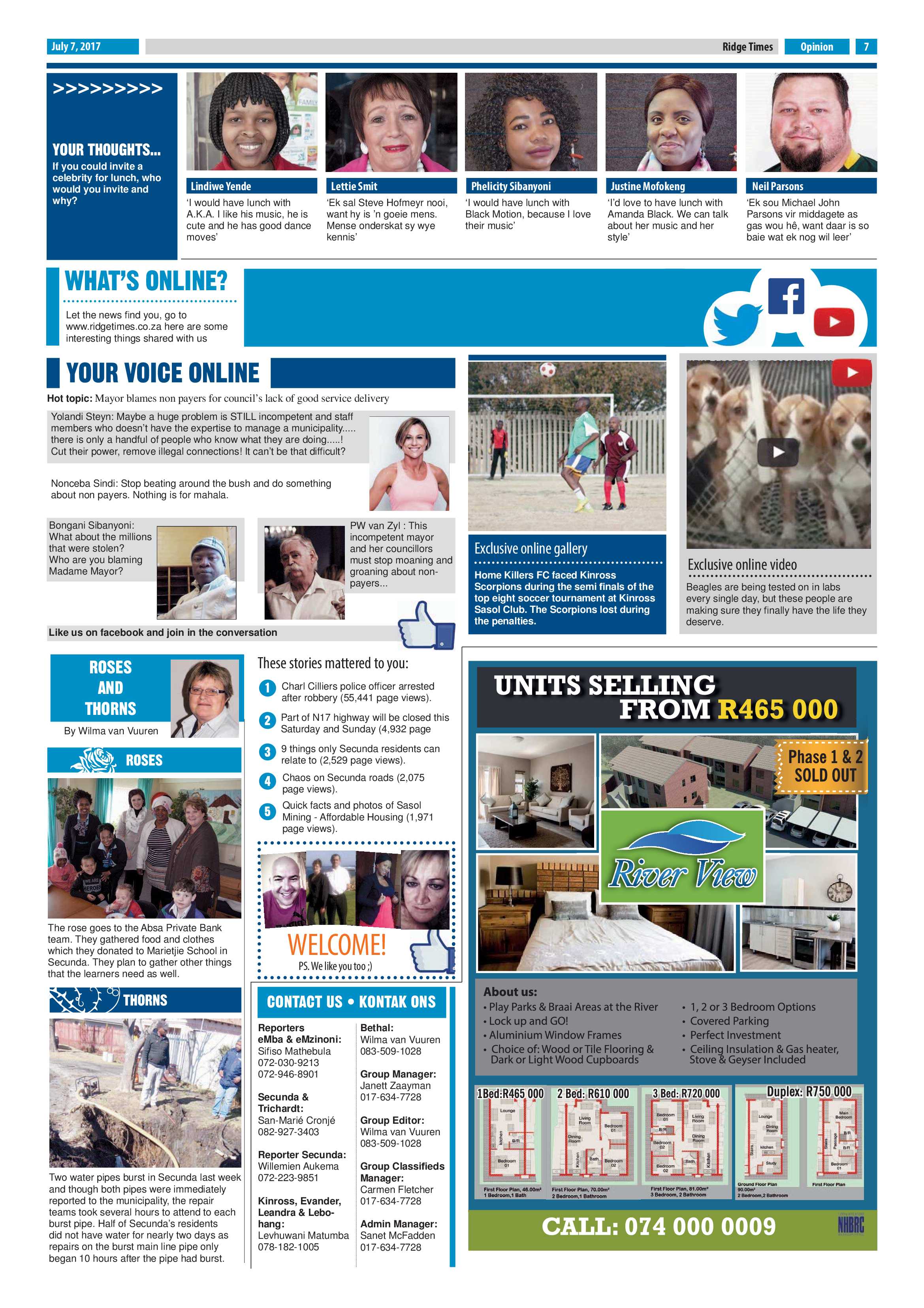Ridge Times, 7 July 2017 page 7