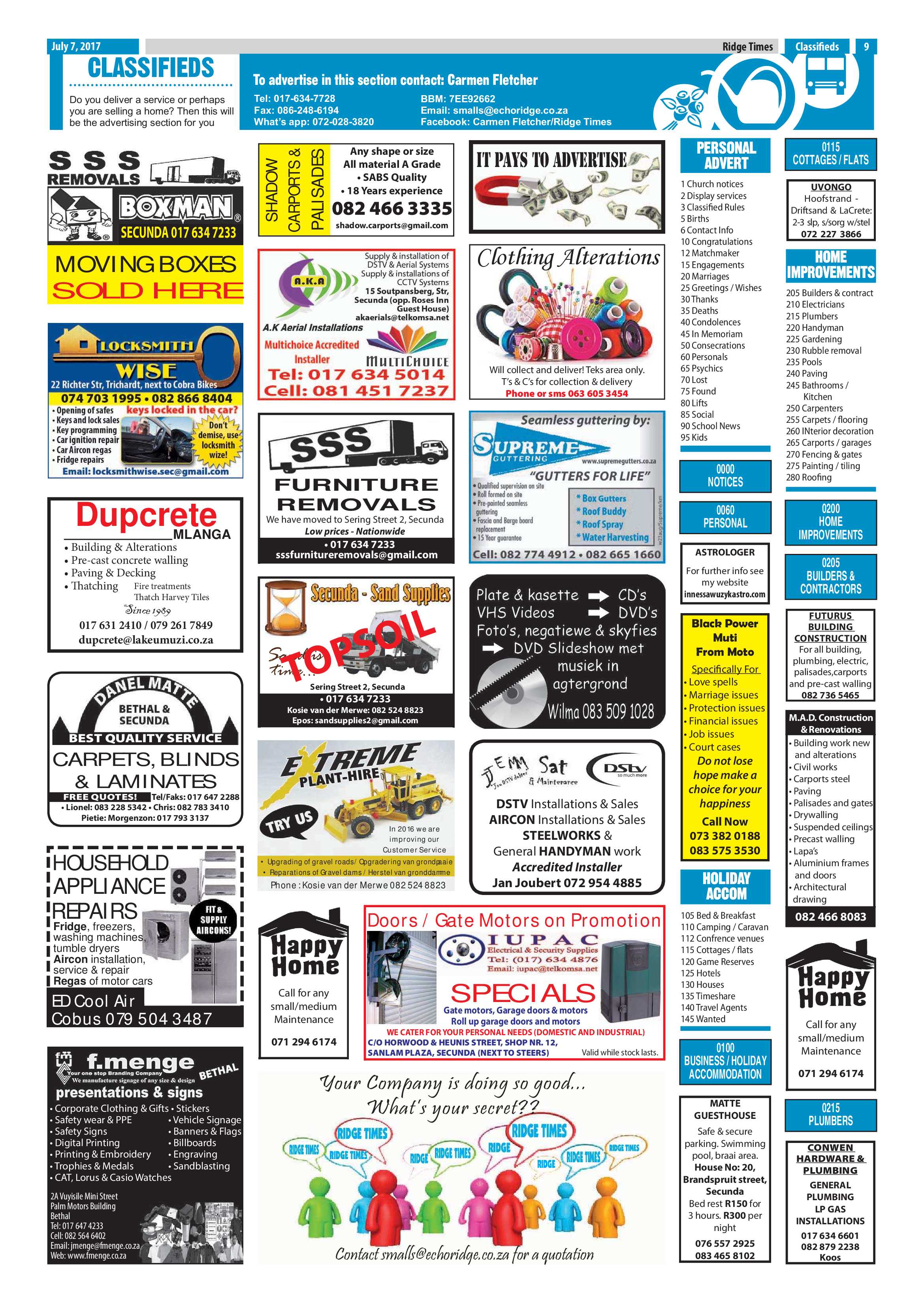 Ridge Times, 7 July 2017 page 9