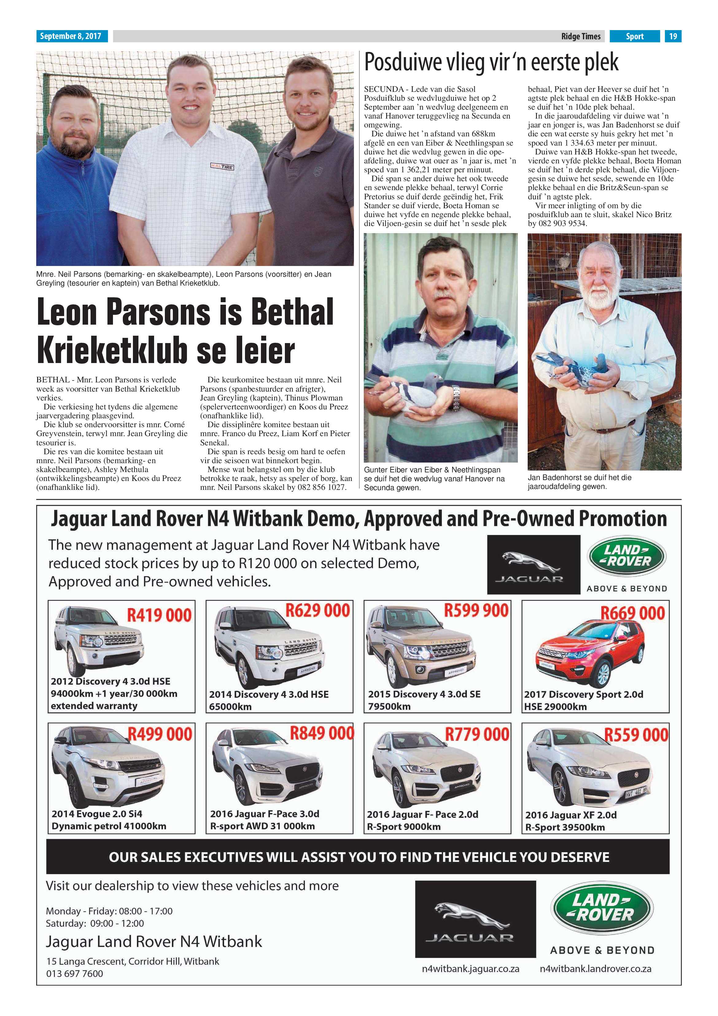 Ridge Times, 8 September 2017 page 19