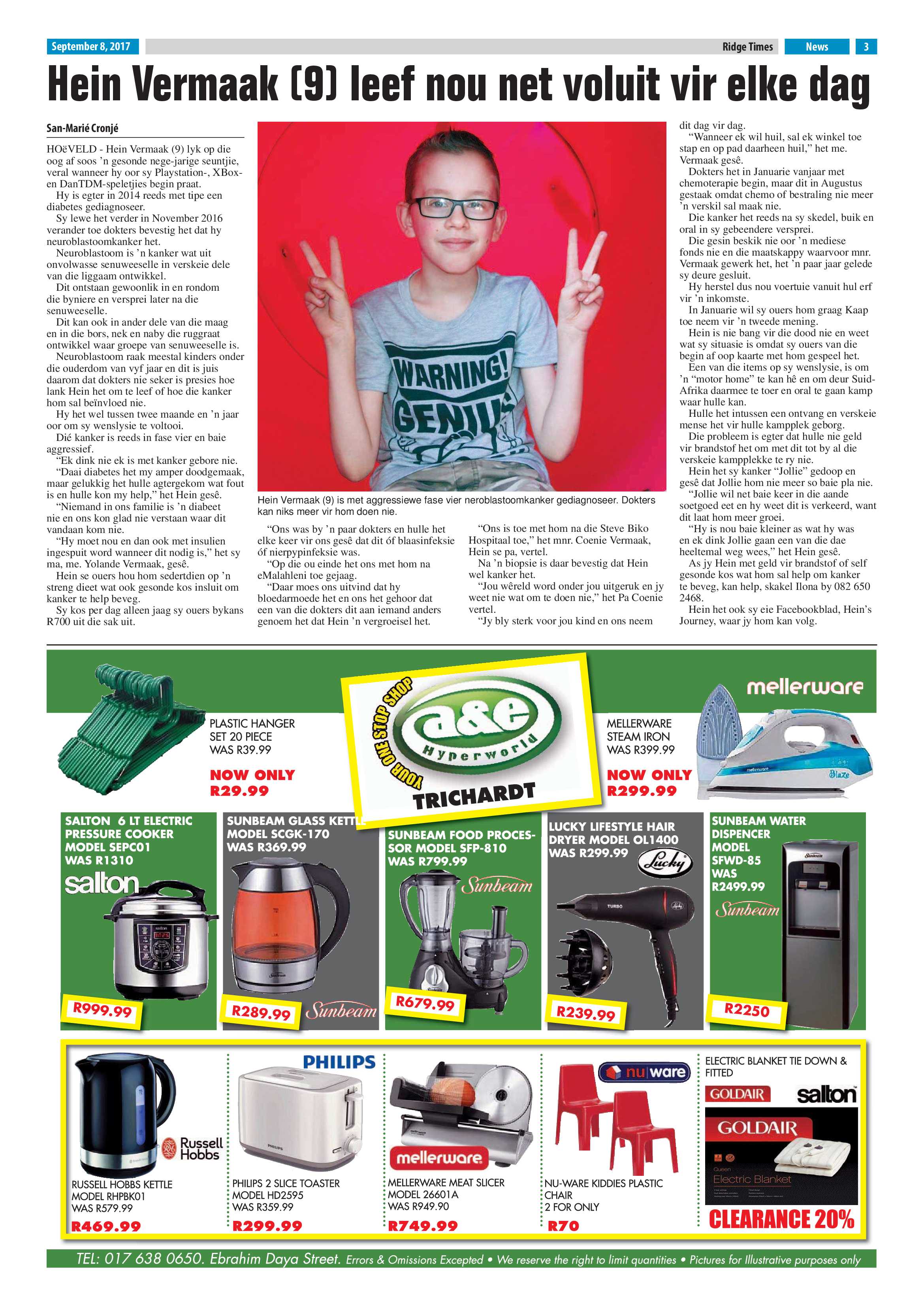 Ridge Times, 8 September 2017 page 3