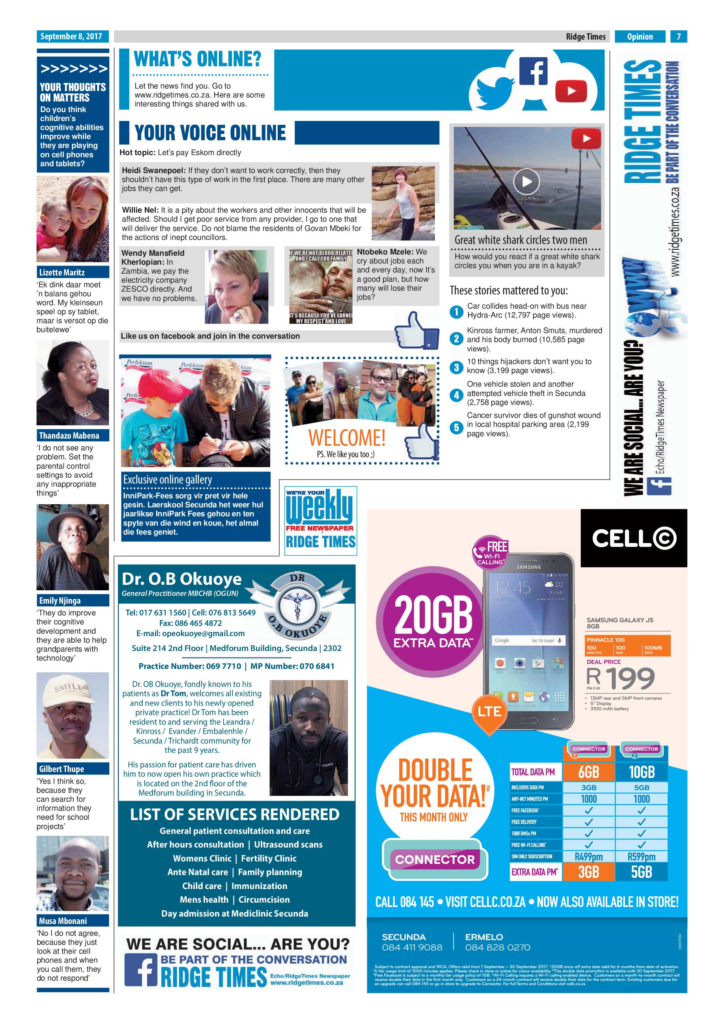 Ridge Times, 8 September 2017 page 7