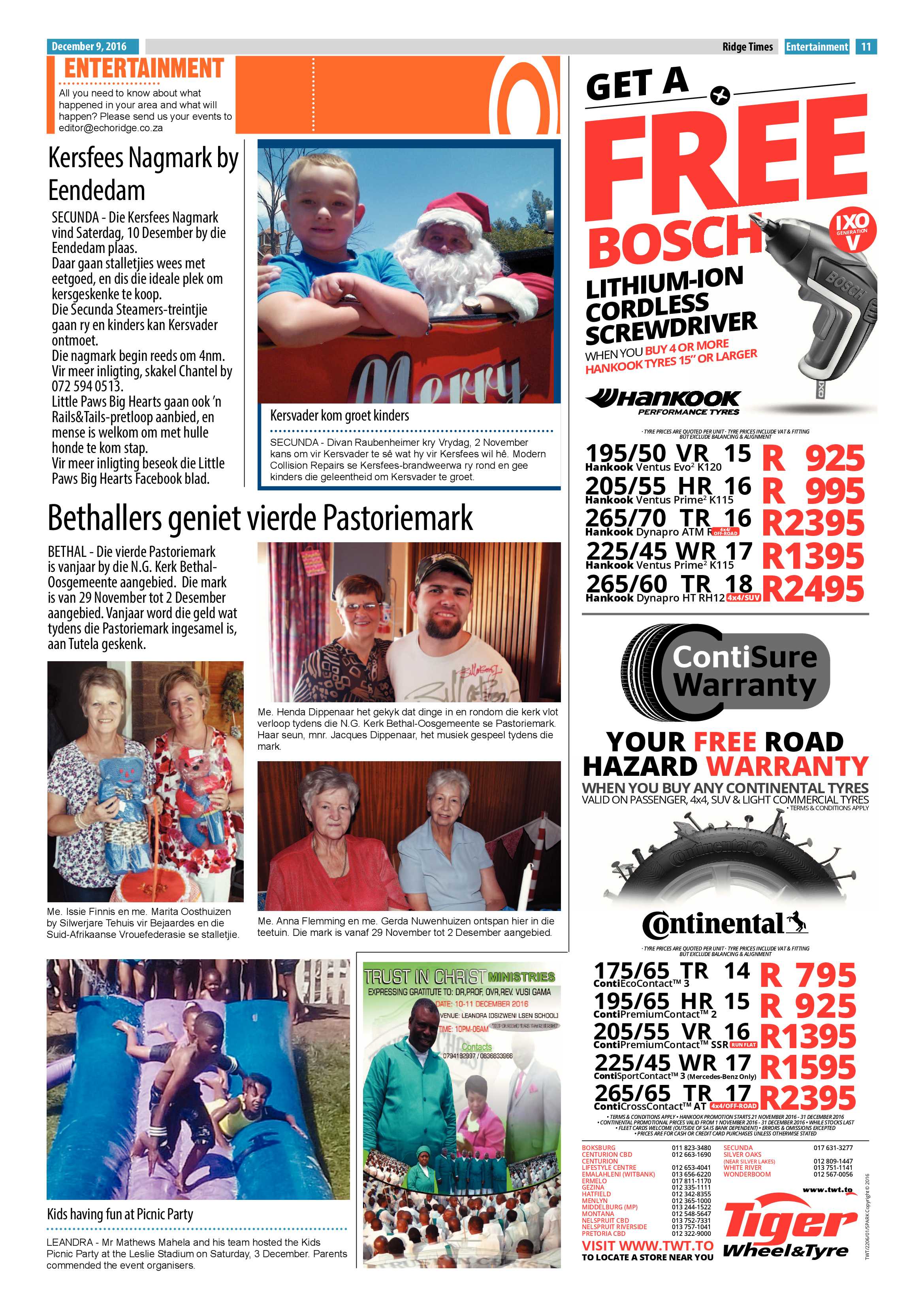 Ridge Times, 9 December 2016 page 11