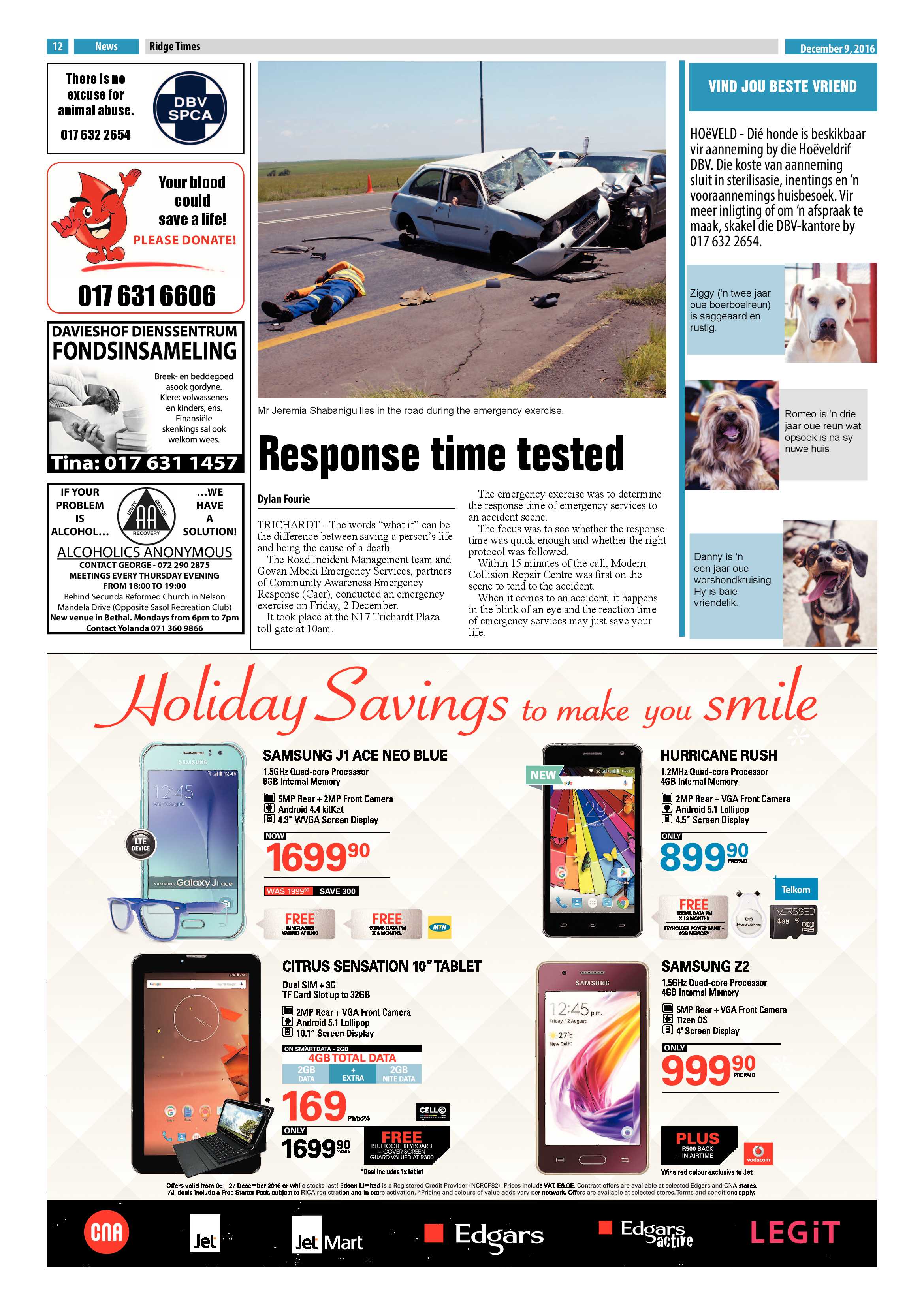 Ridge Times, 9 December 2016 page 12