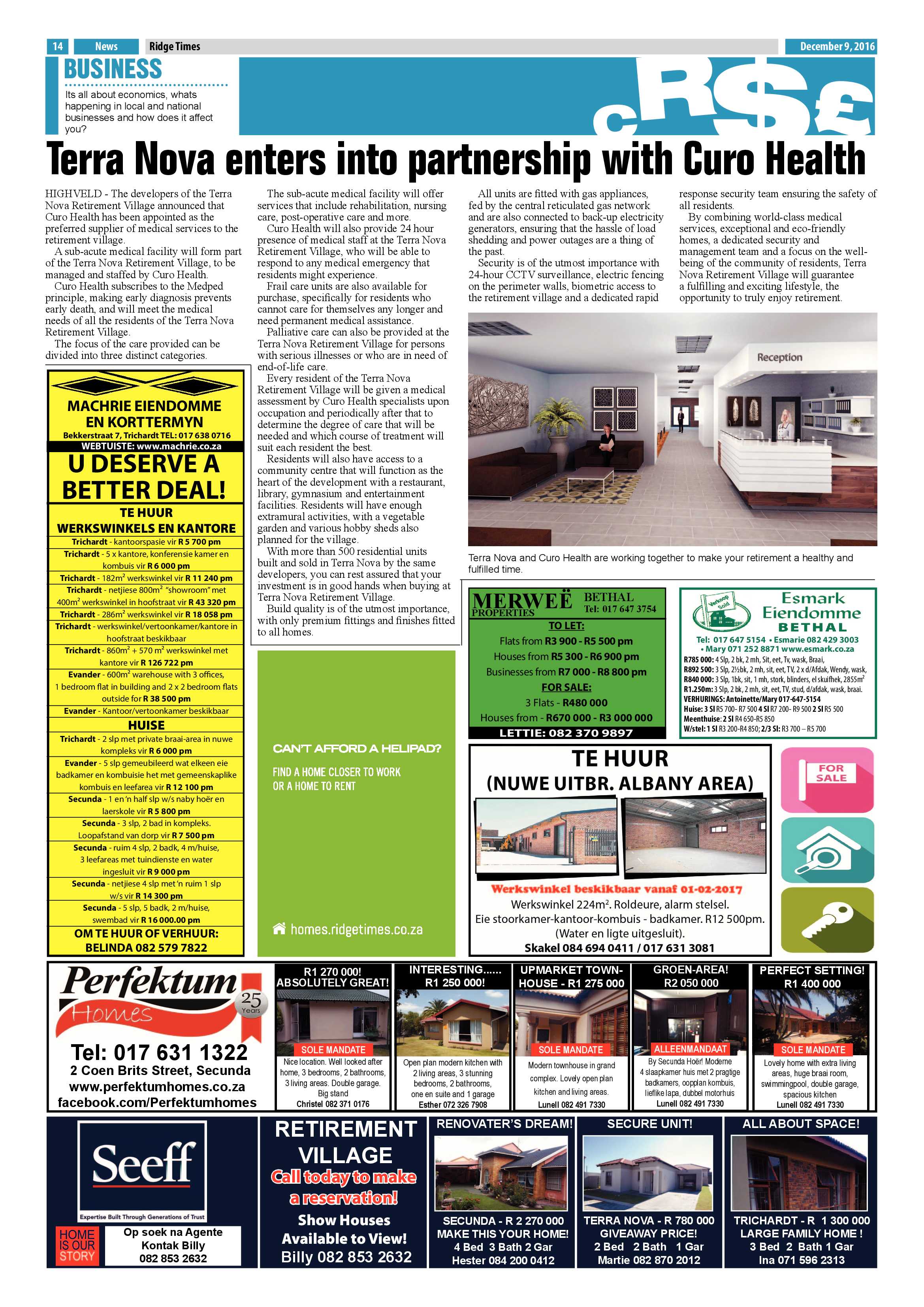 Ridge Times, 9 December 2016 page 14
