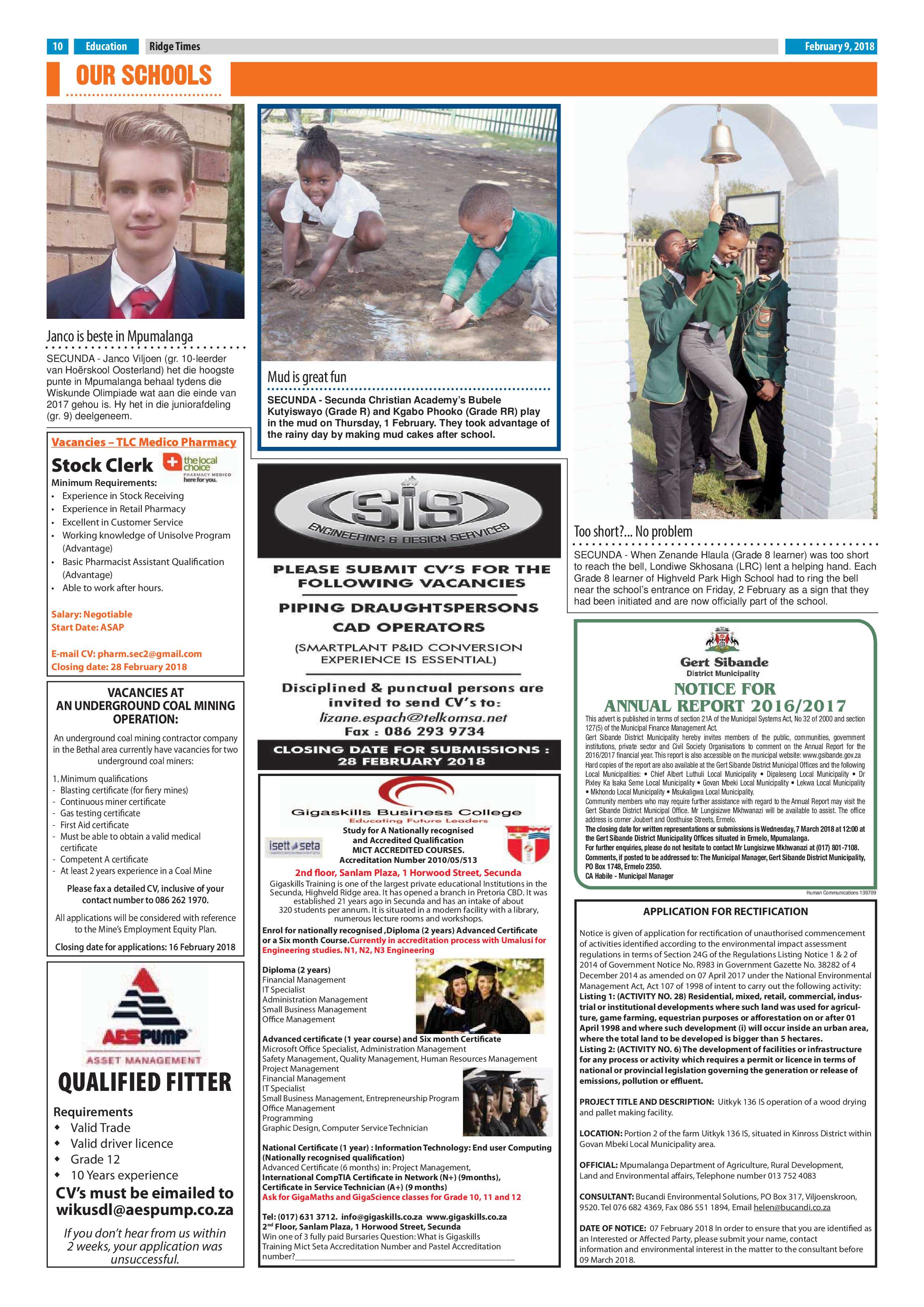 Ridge Times, 9 February 2018 page 10