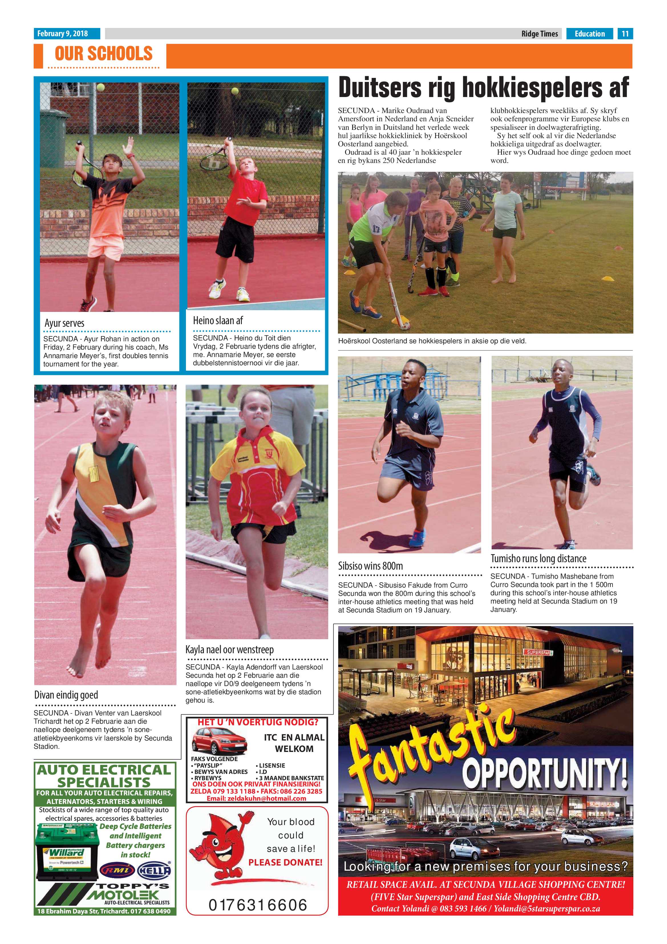 Ridge Times, 9 February 2018 page 11