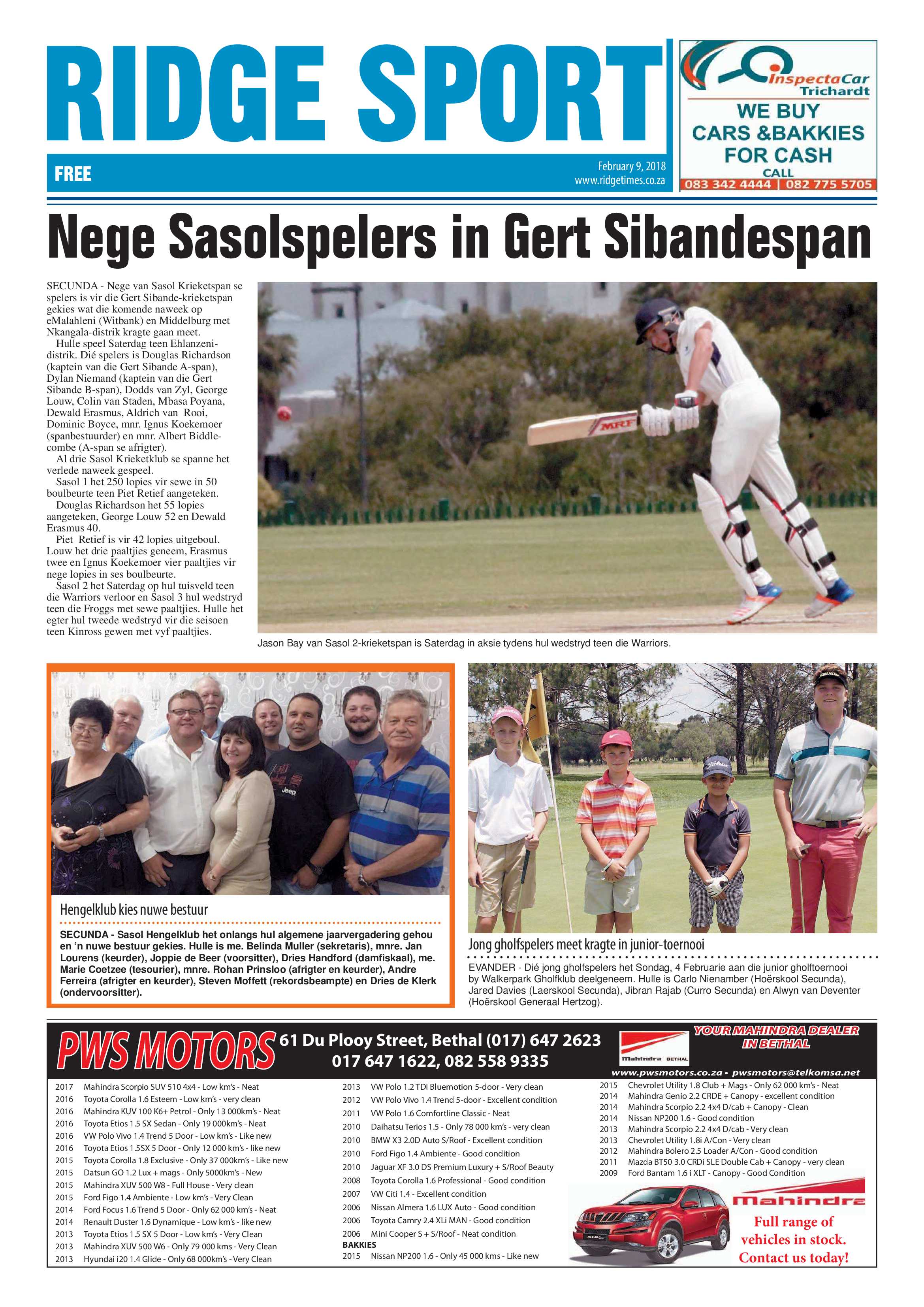 Ridge Times, 9 February 2018 page 12