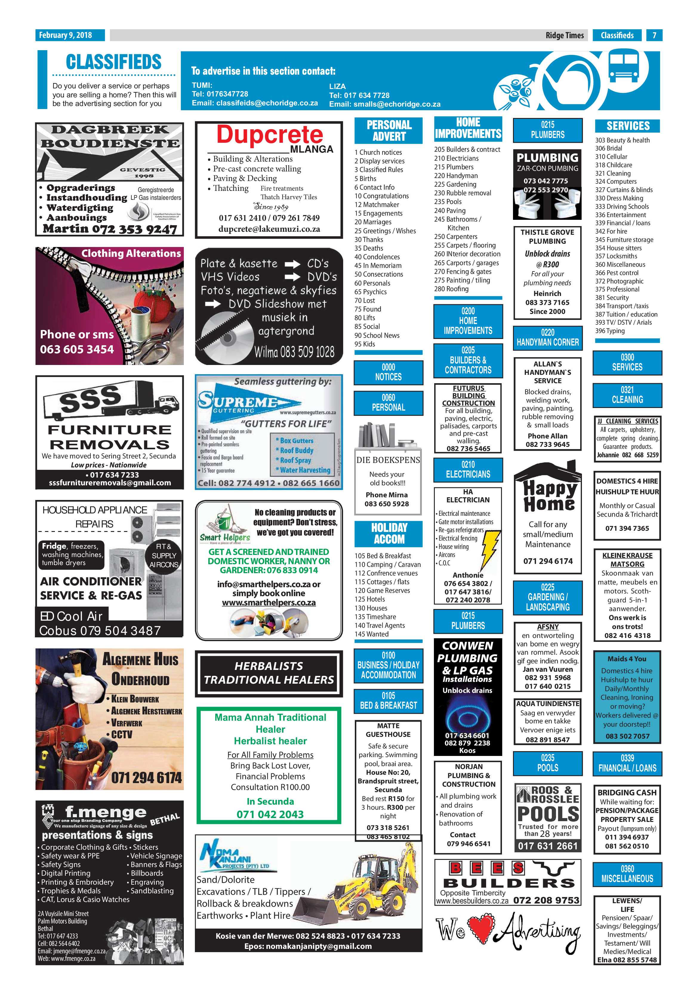 Ridge Times, 9 February 2018 page 7