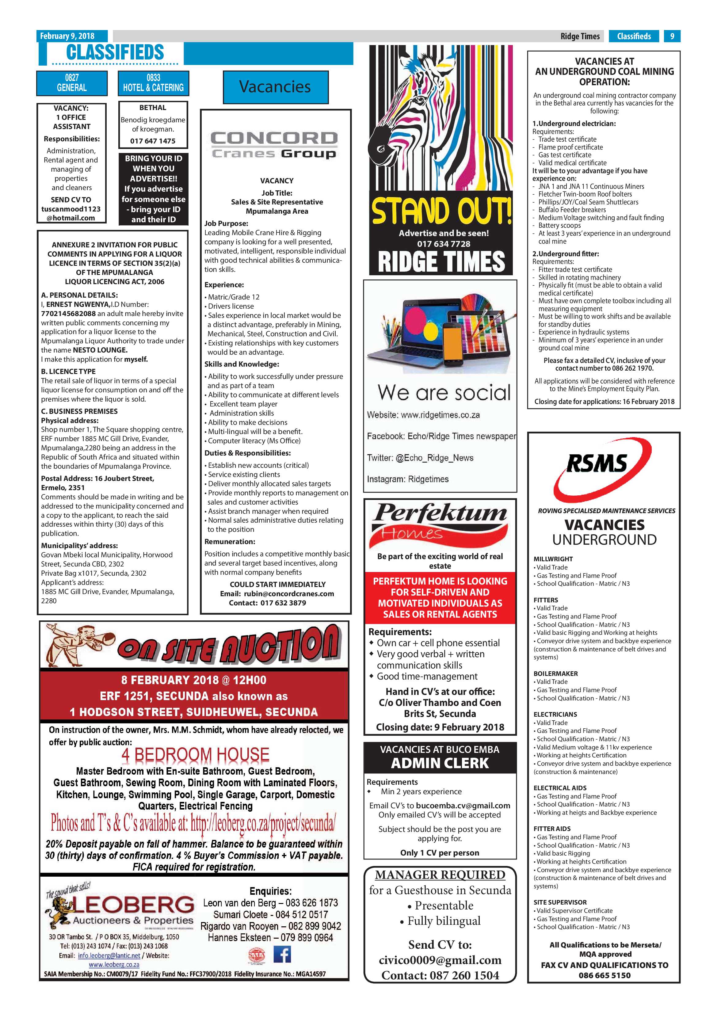 Ridge Times, 9 February 2018 page 9