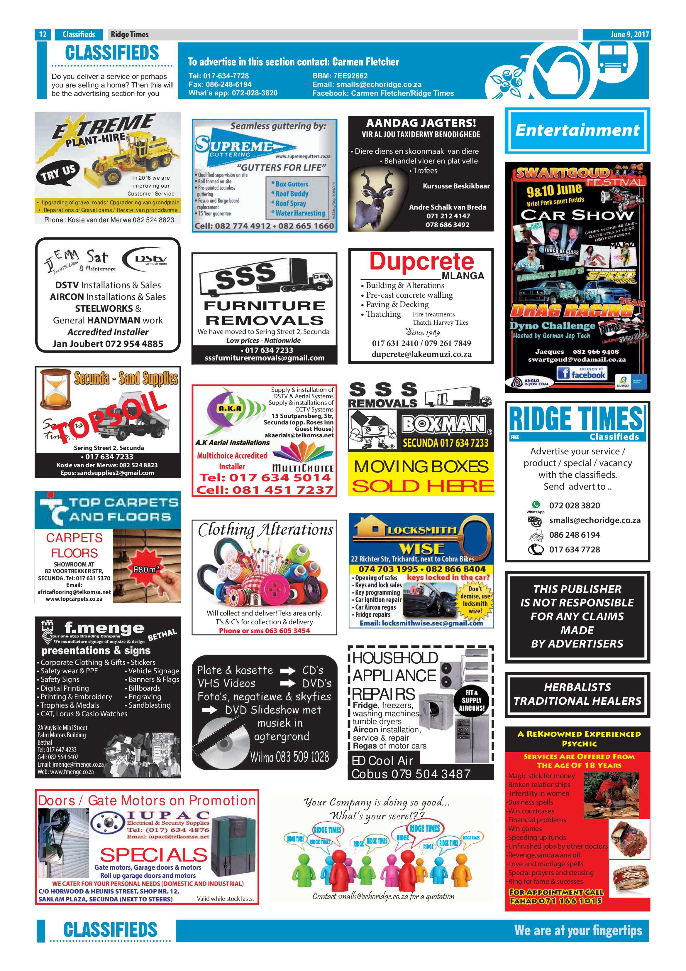 Ridge Times, 9 June 2017 page 12
