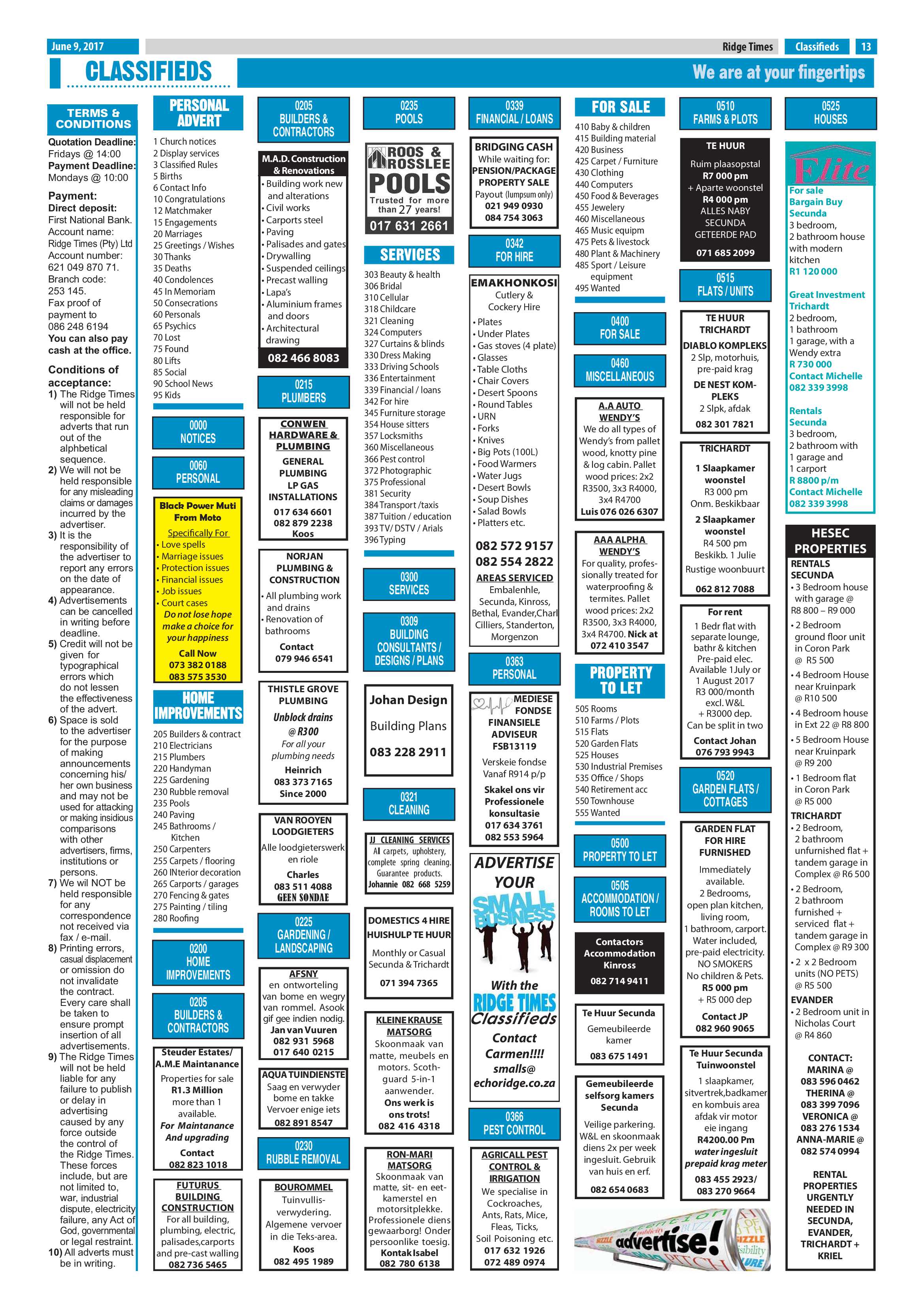Ridge Times, 9 June 2017 page 13