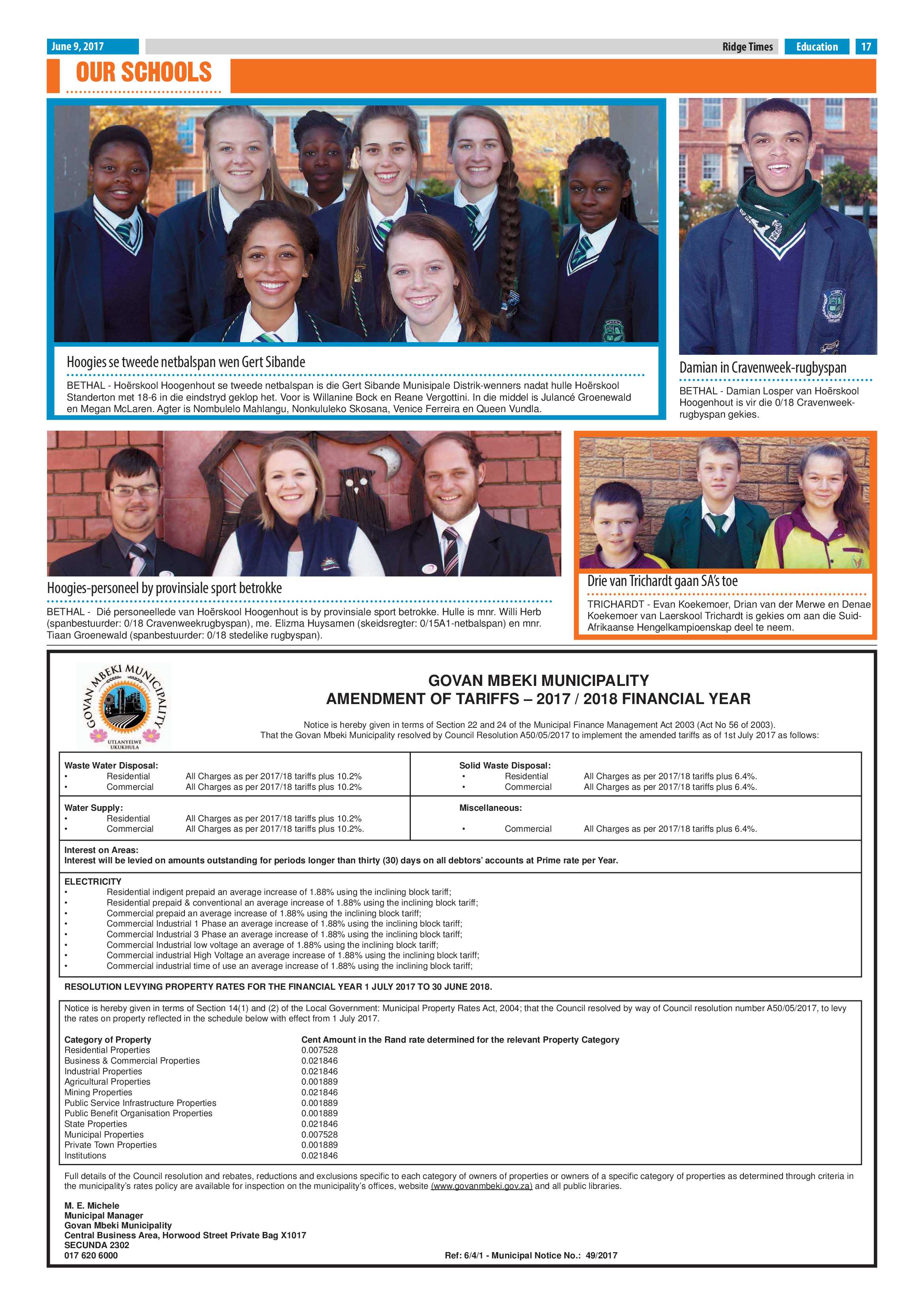 Ridge Times, 9 June 2017 page 17