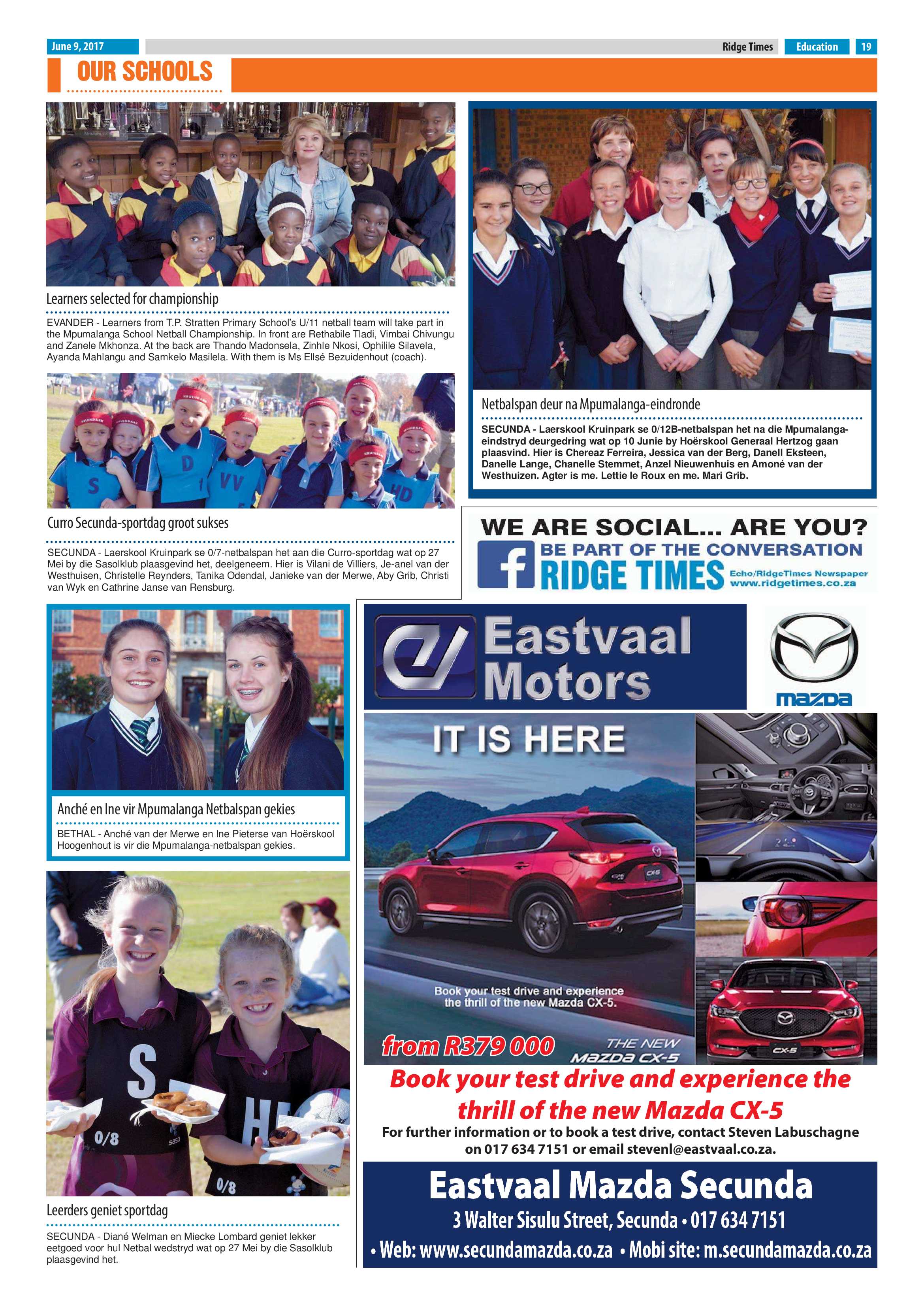 Ridge Times, 9 June 2017 page 19