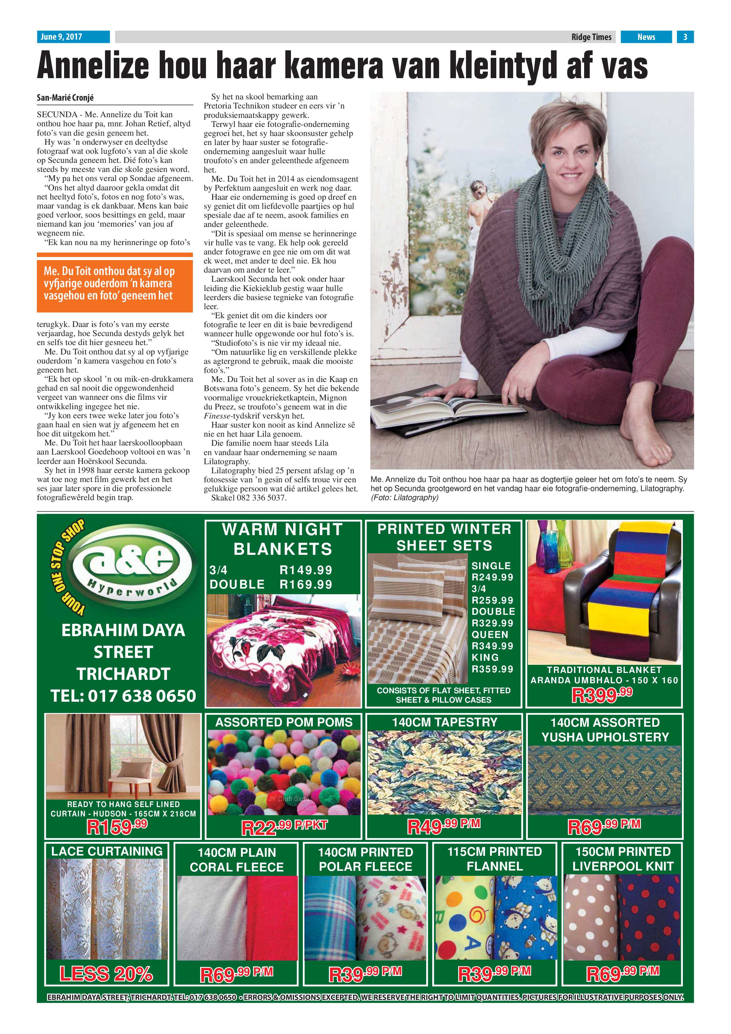 Ridge Times, 9 June 2017 page 3