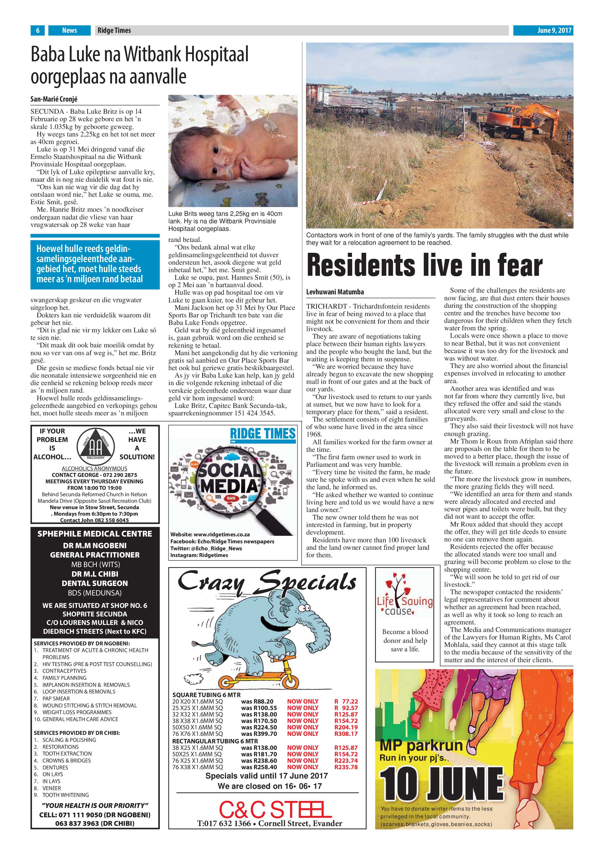 Ridge Times, 9 June 2017 page 6