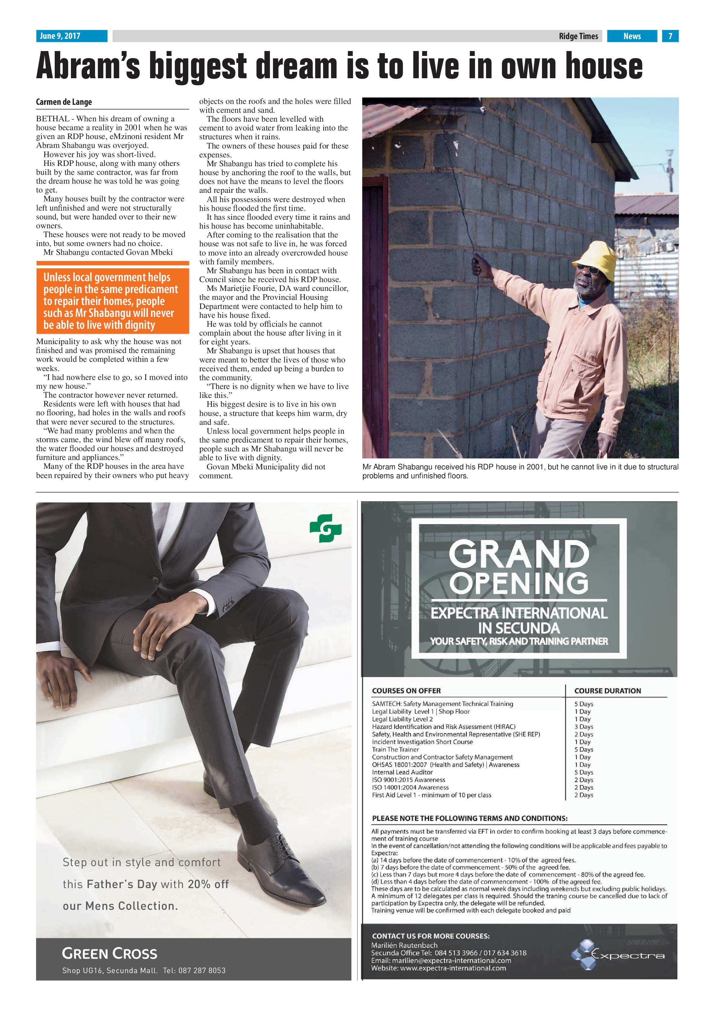 Ridge Times, 9 June 2017 page 7