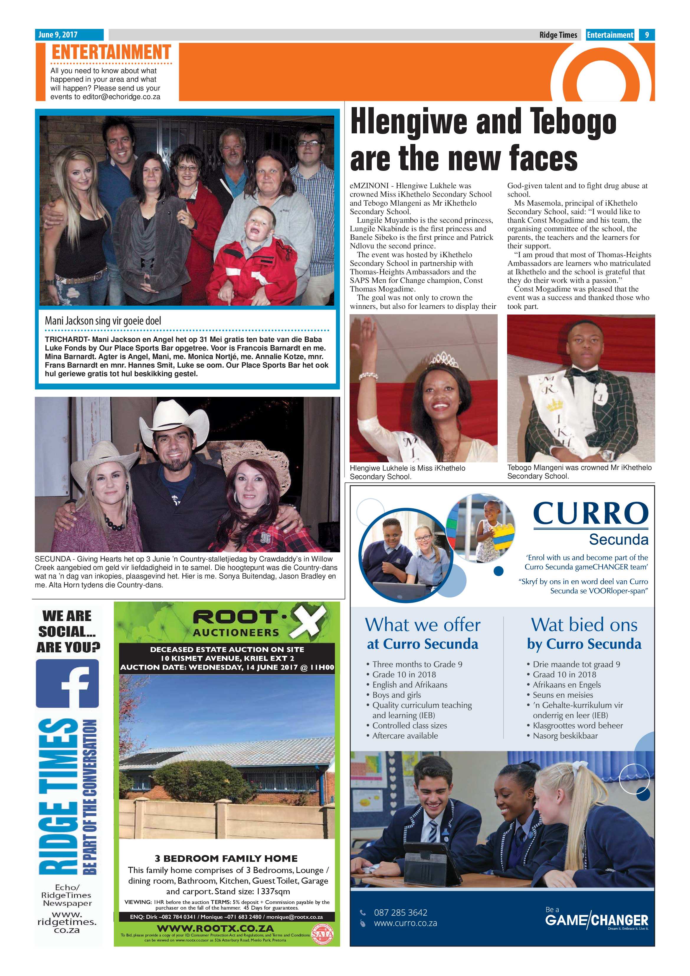Ridge Times, 9 June 2017 page 9