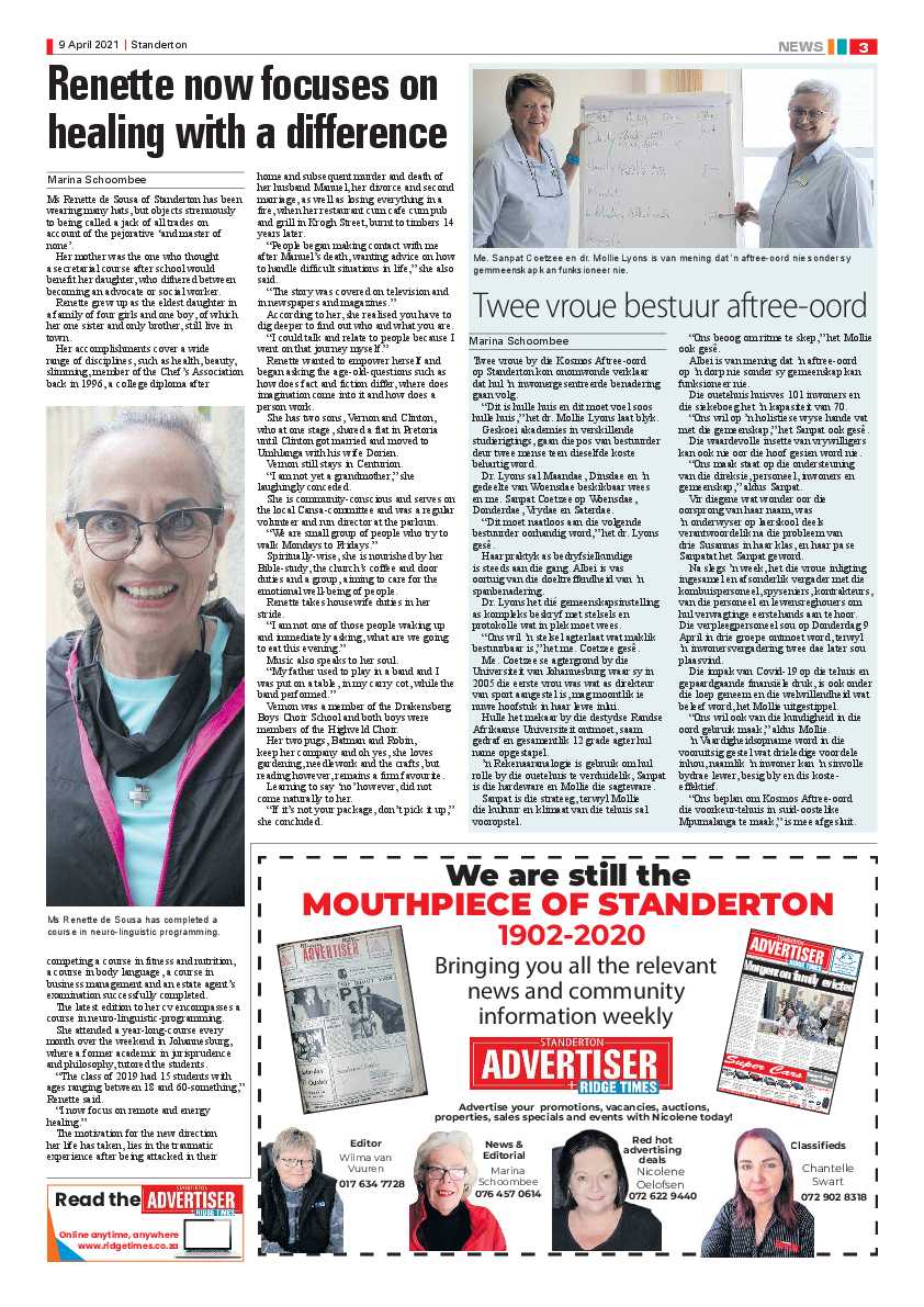 Standerton Advertiser 09 April 2021 page 3