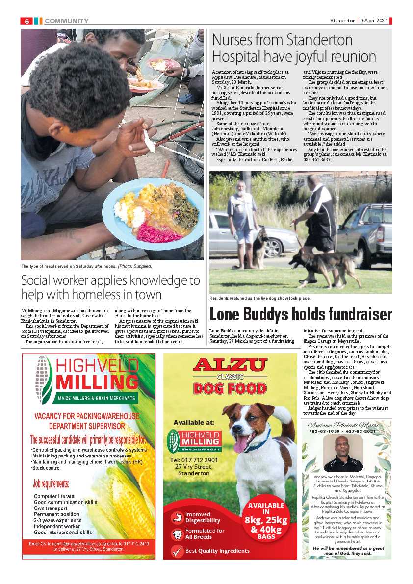 Standerton Advertiser 09 April 2021 page 6