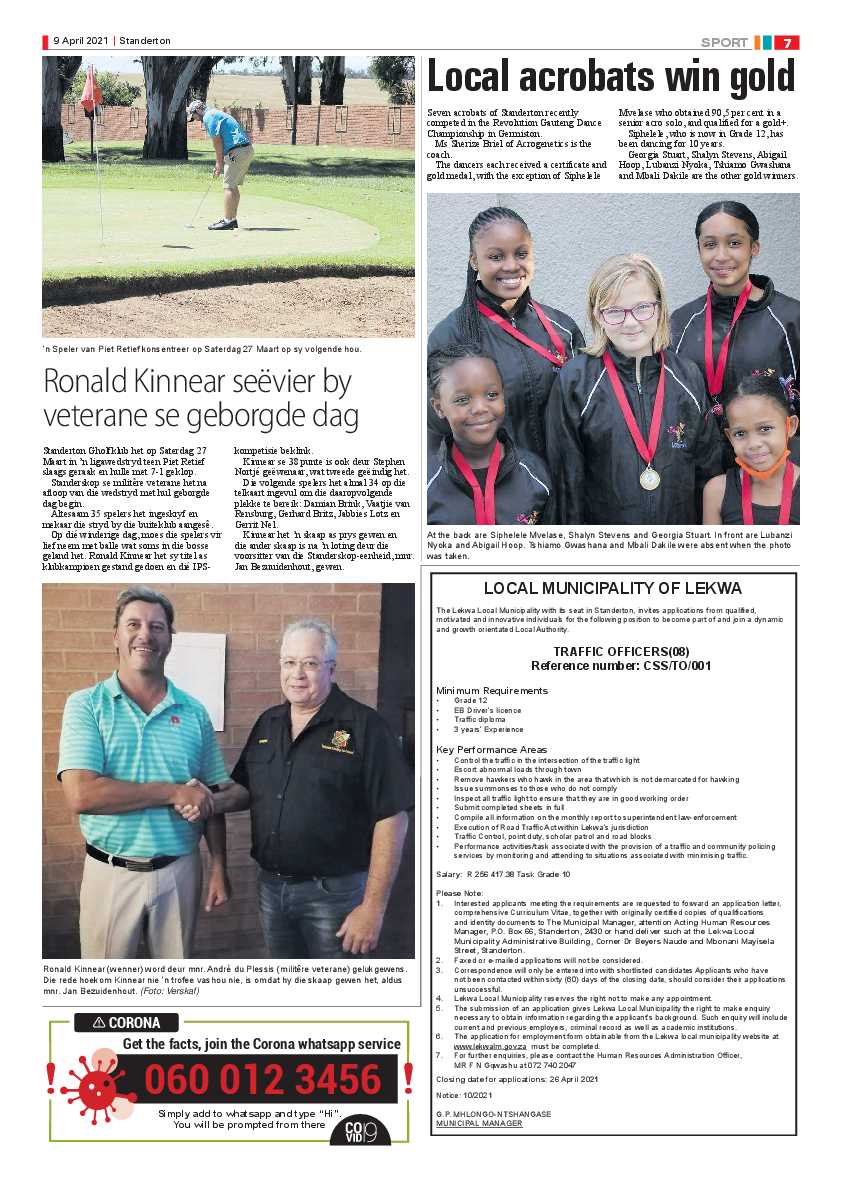 Standerton Advertiser 09 April 2021 page 7