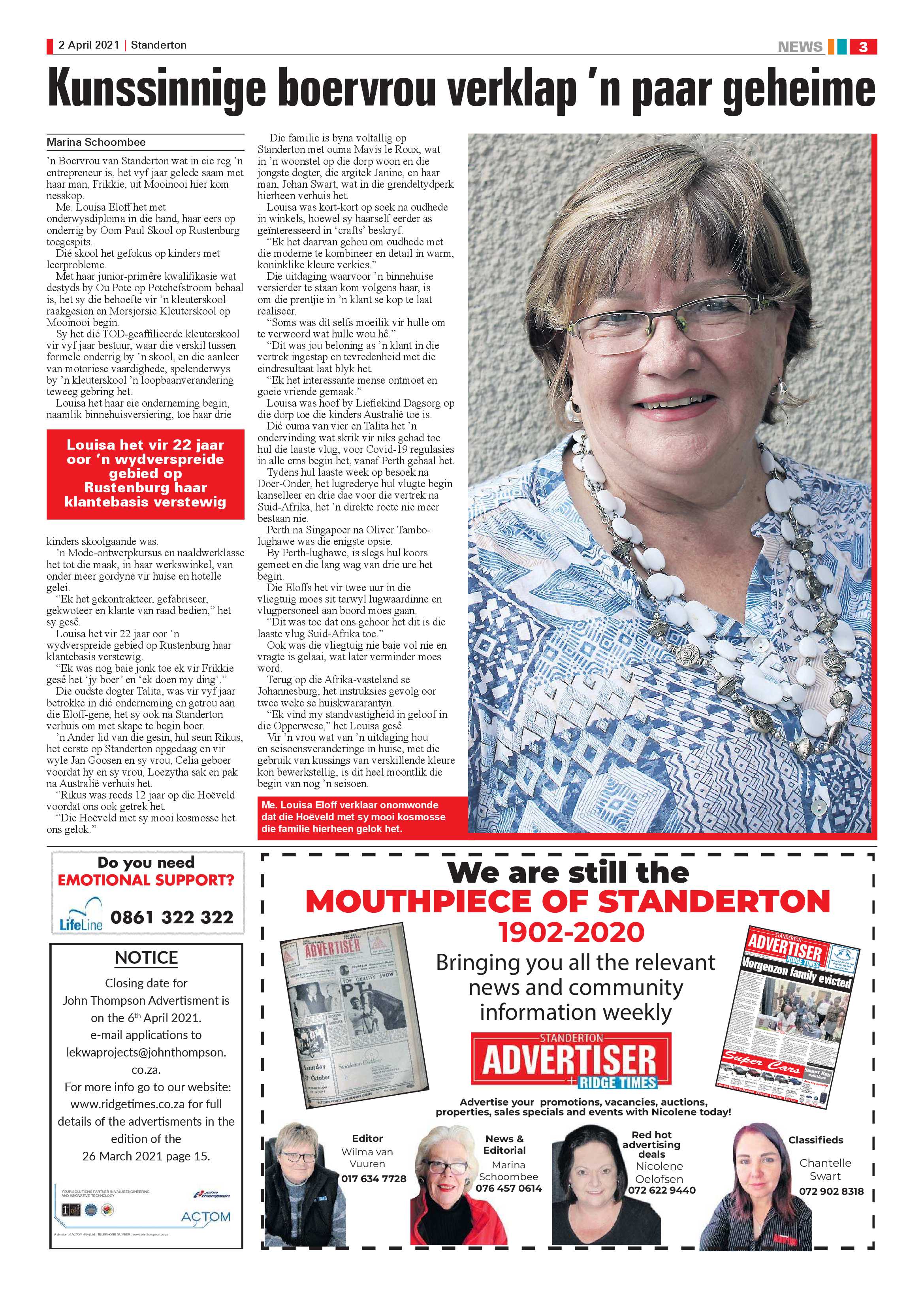 Standerton Advertiser 02 April 2021 page 3