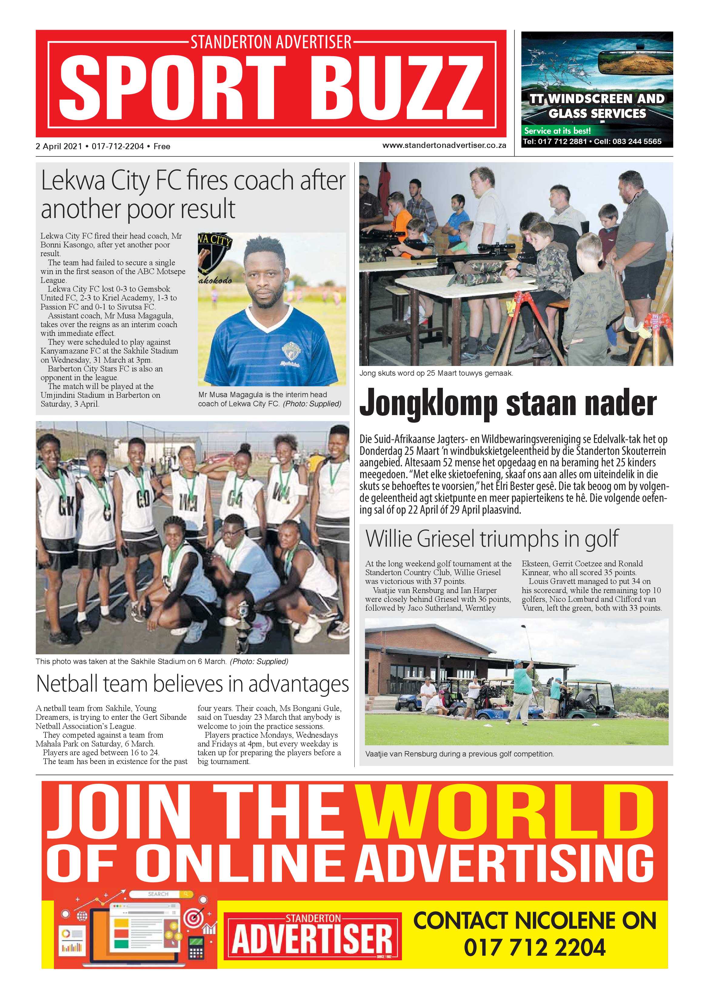 Standerton Advertiser 02 April 2021 page 8