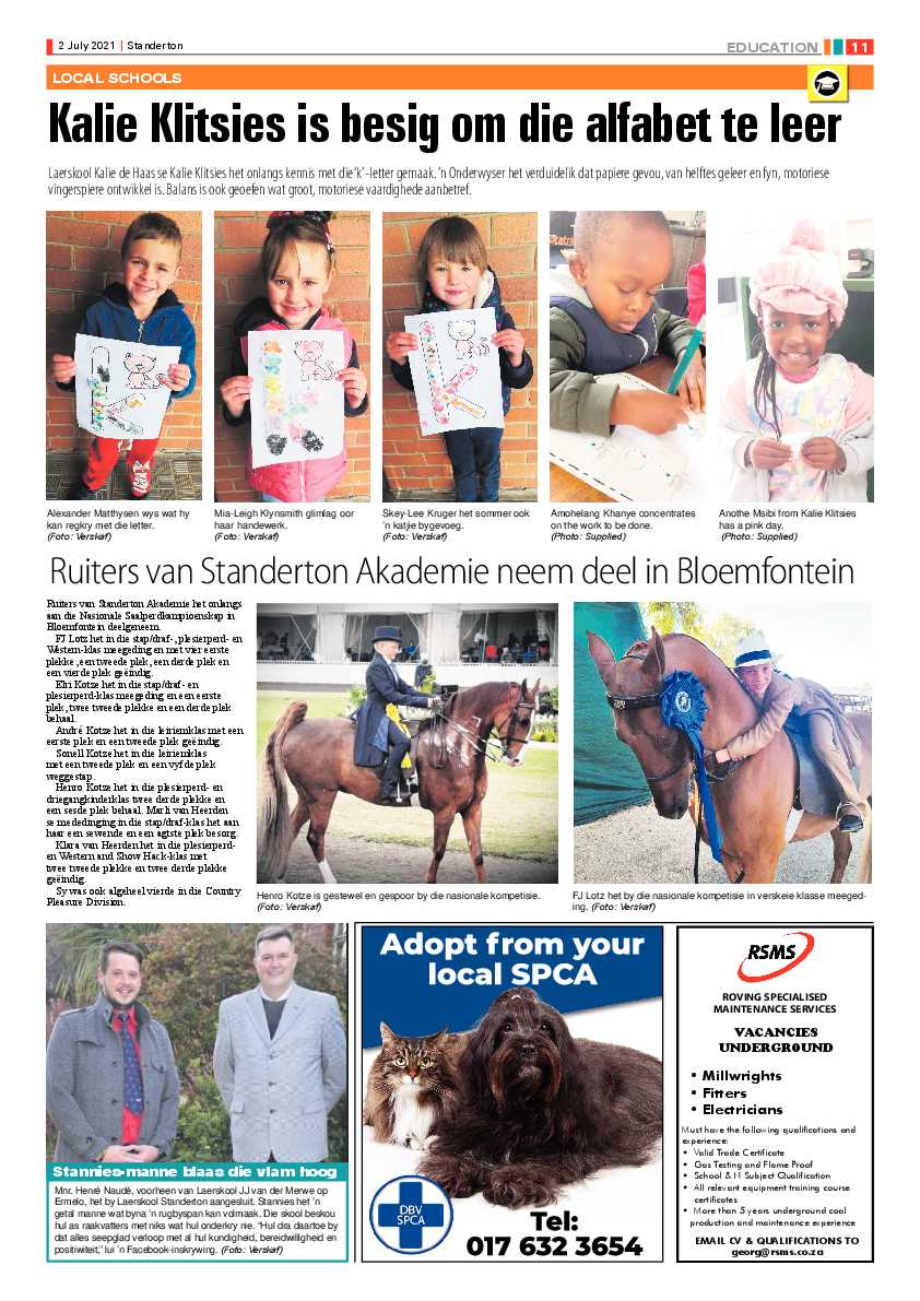 Standerton Advertiser 02 July 2021 page 11