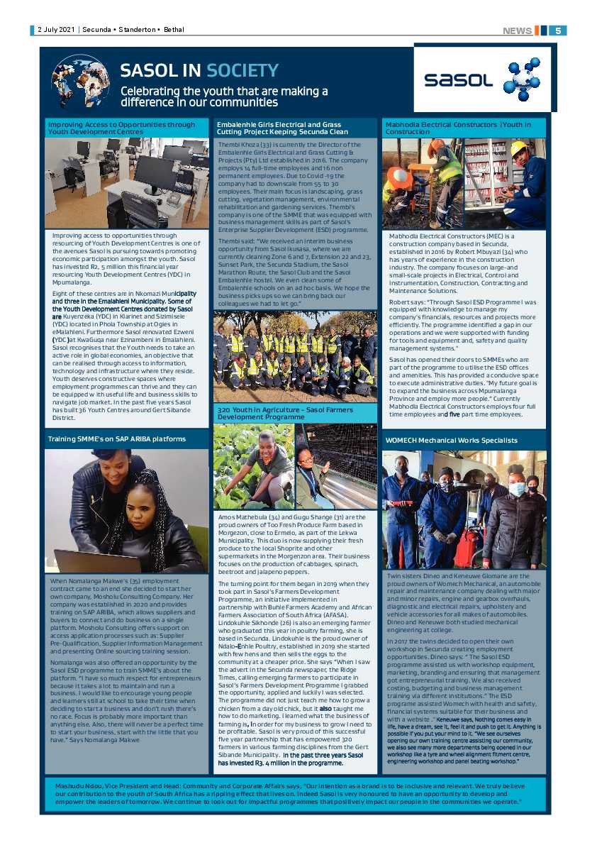 Standerton Advertiser 02 July 2021 page 5