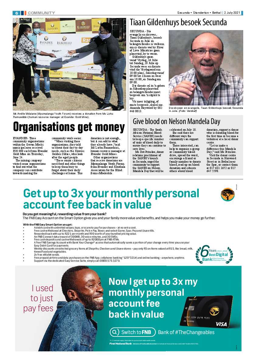 Standerton Advertiser 02 July 2021 page 6