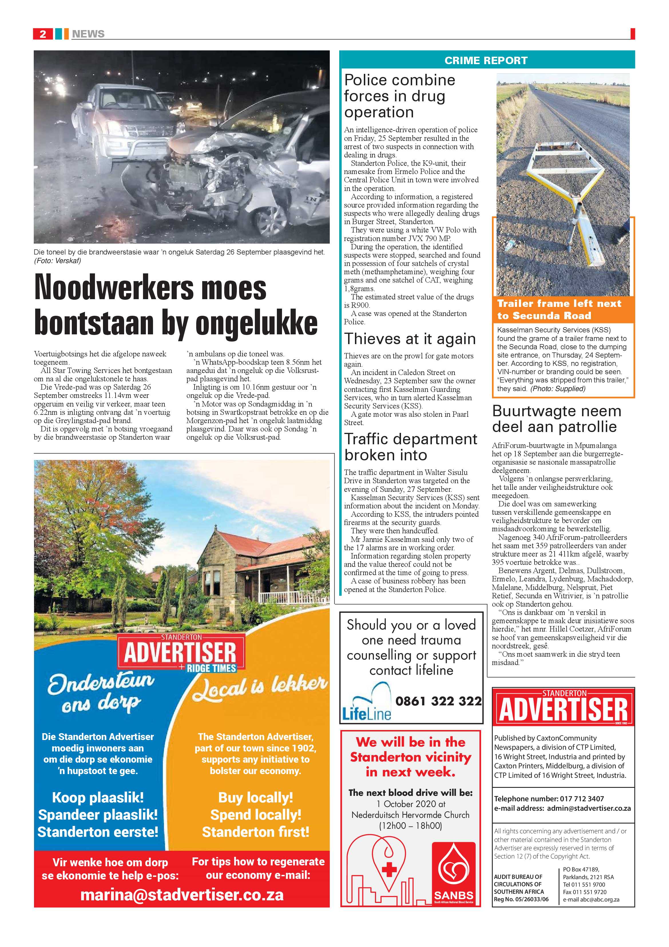 Standerton Advertiser 02 October 2020 page 2