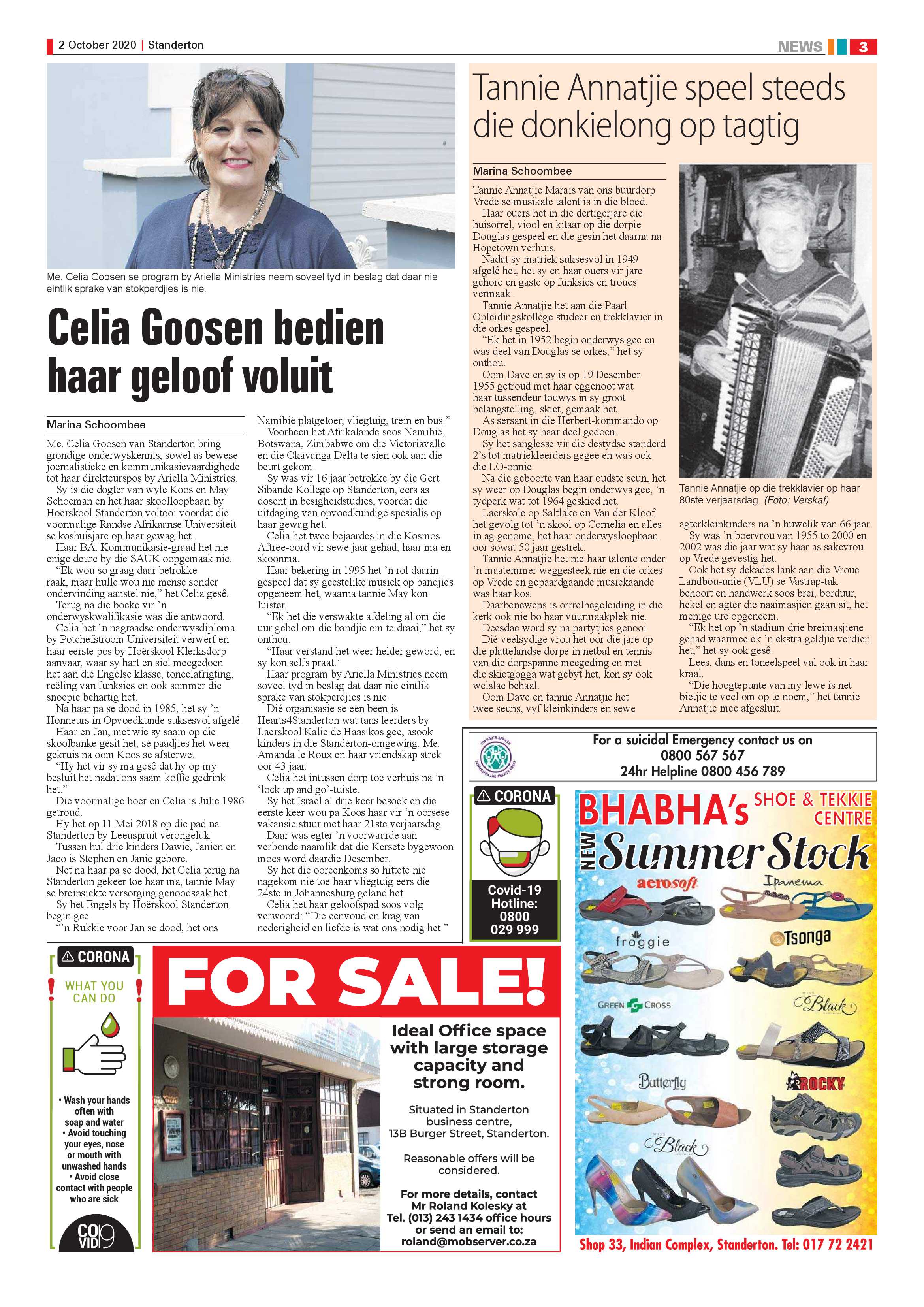 Standerton Advertiser 02 October 2020 page 3