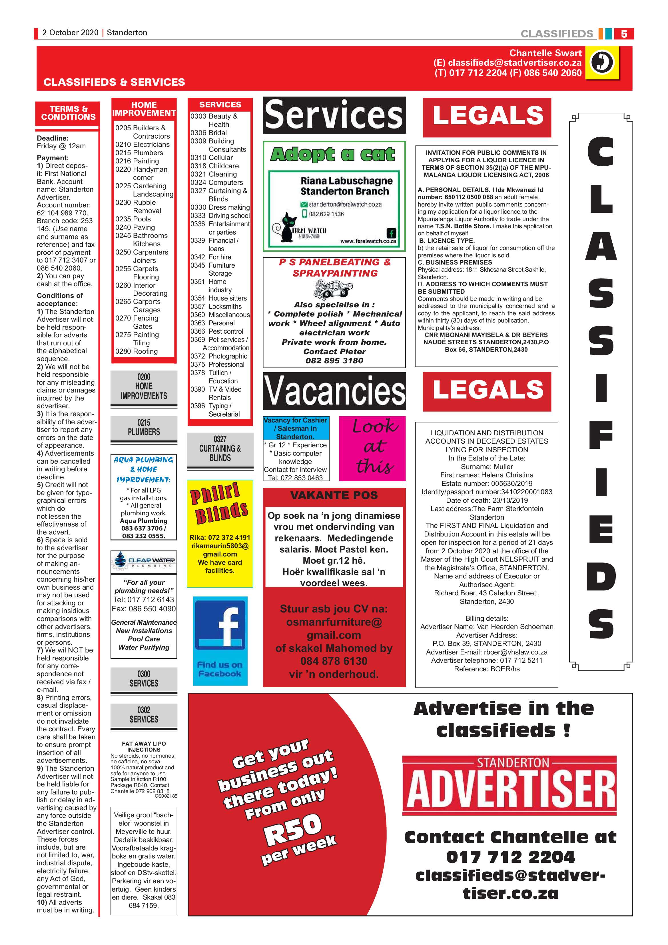 Standerton Advertiser 02 October 2020 page 5