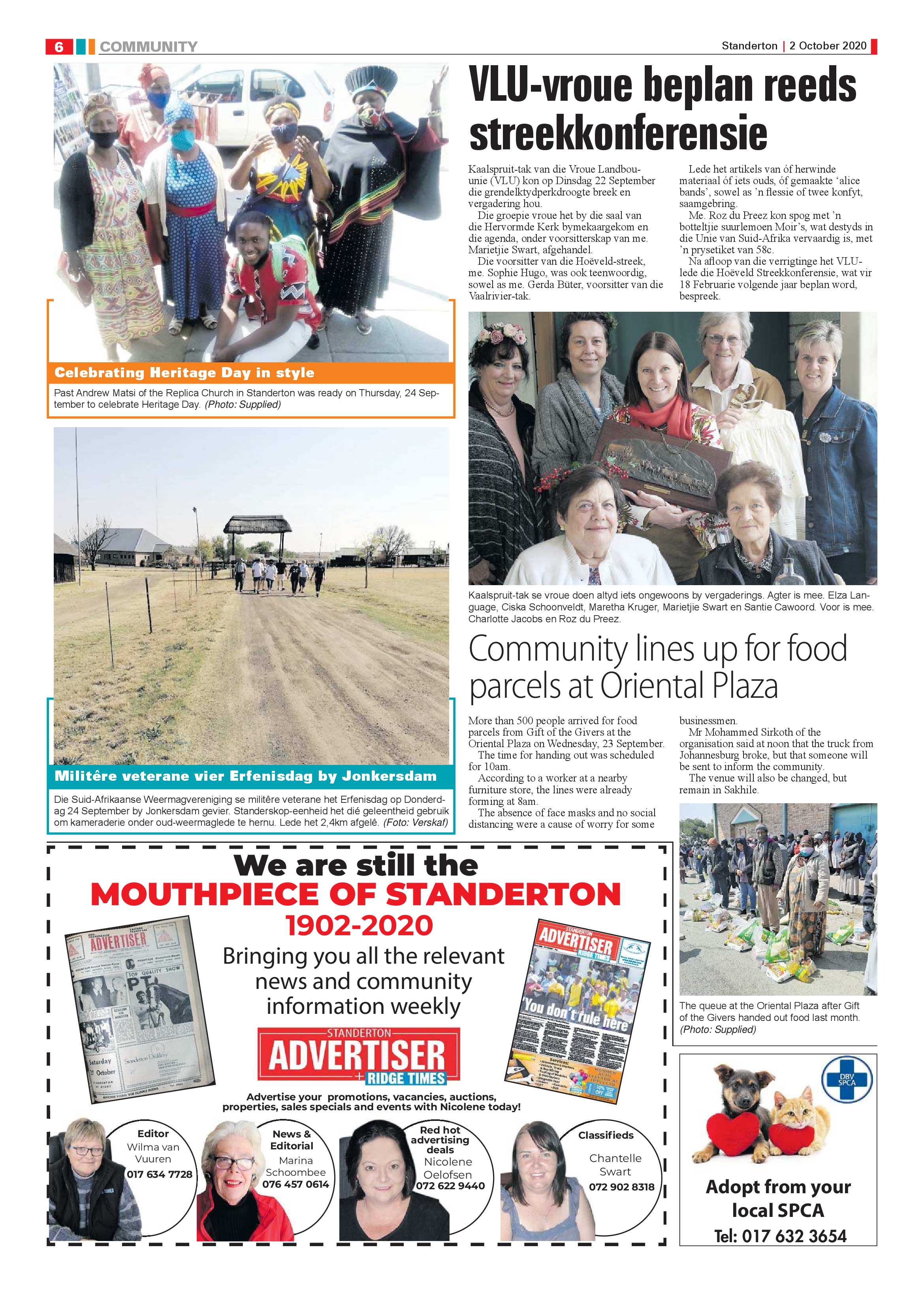 Standerton Advertiser 02 October 2020 page 6