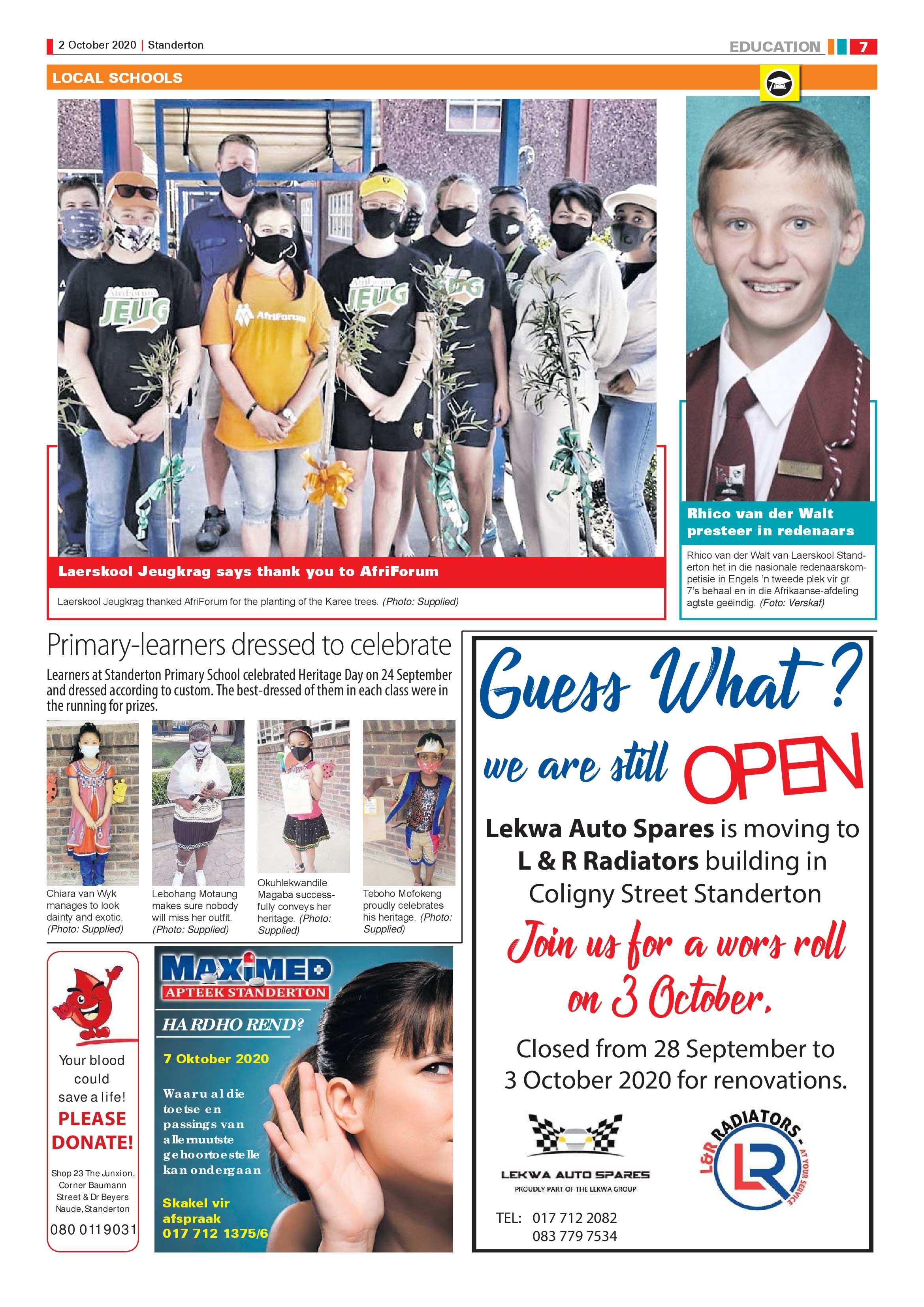 Standerton Advertiser 02 October 2020 page 7