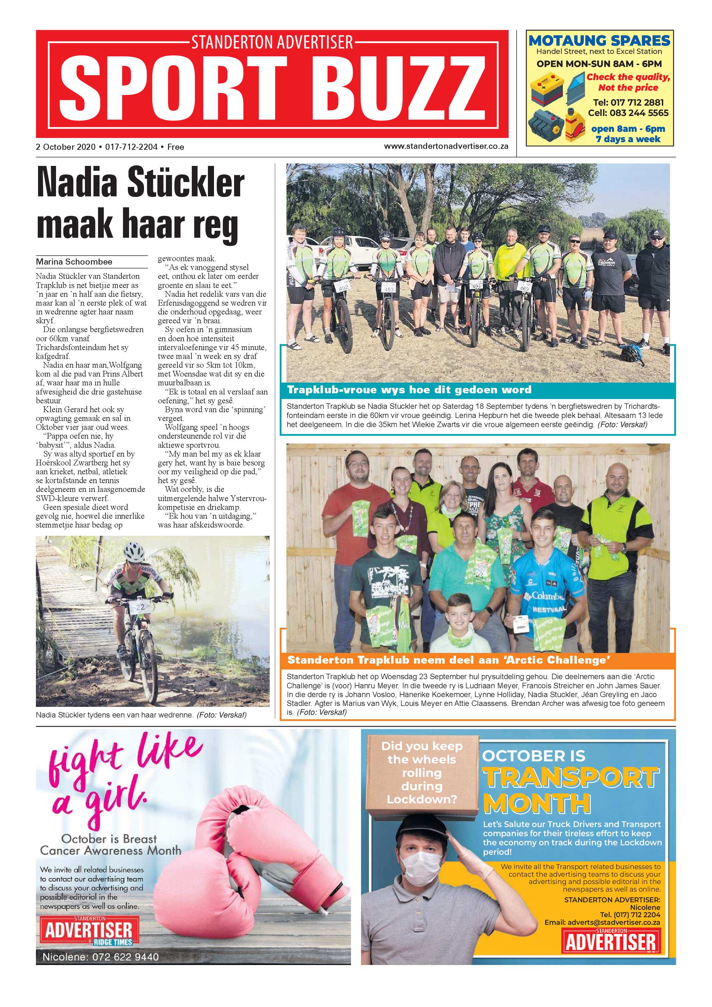 Standerton Advertiser 02 October 2020 page 8