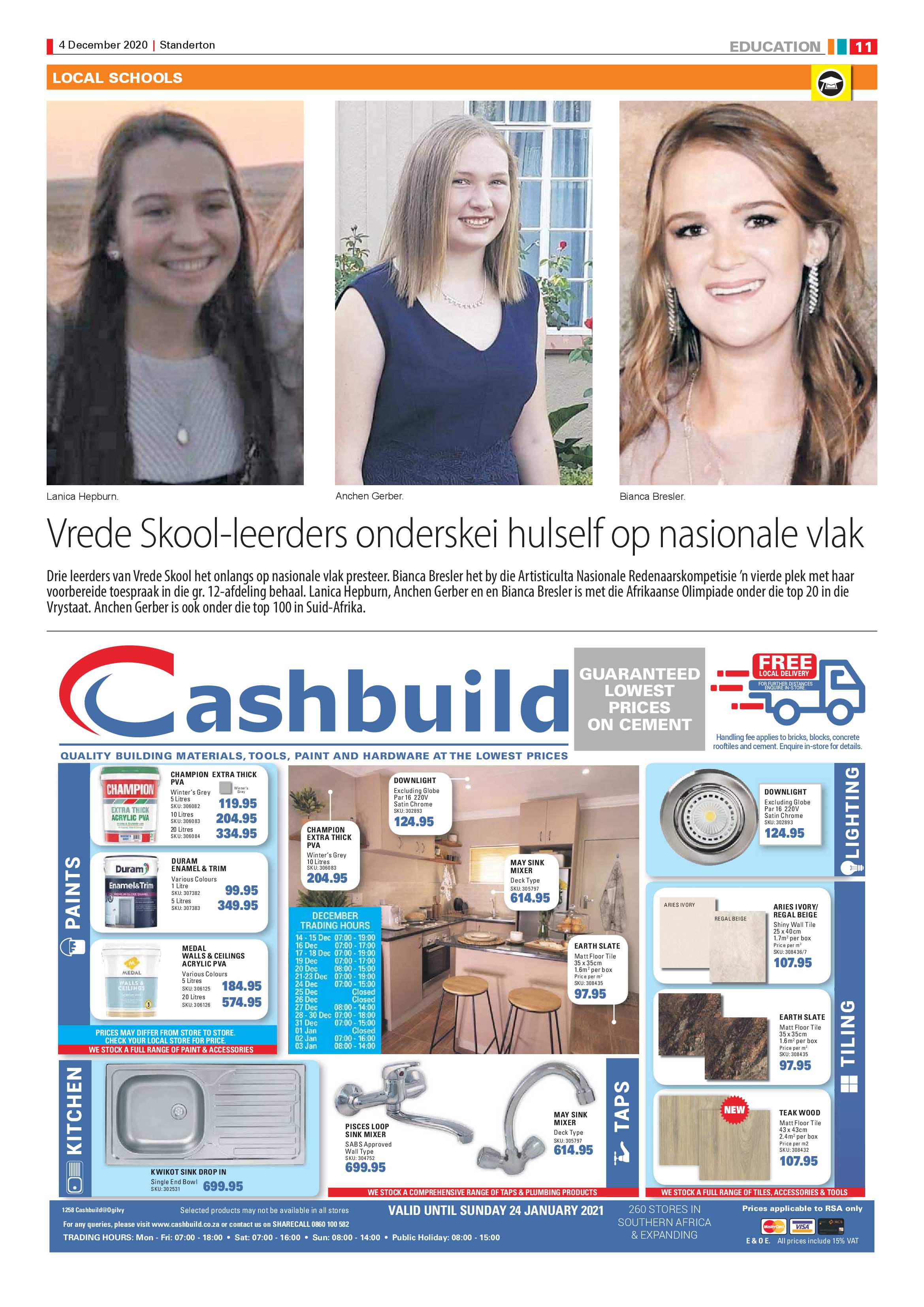 Standerton Advertiser 04 December 2020 page 11