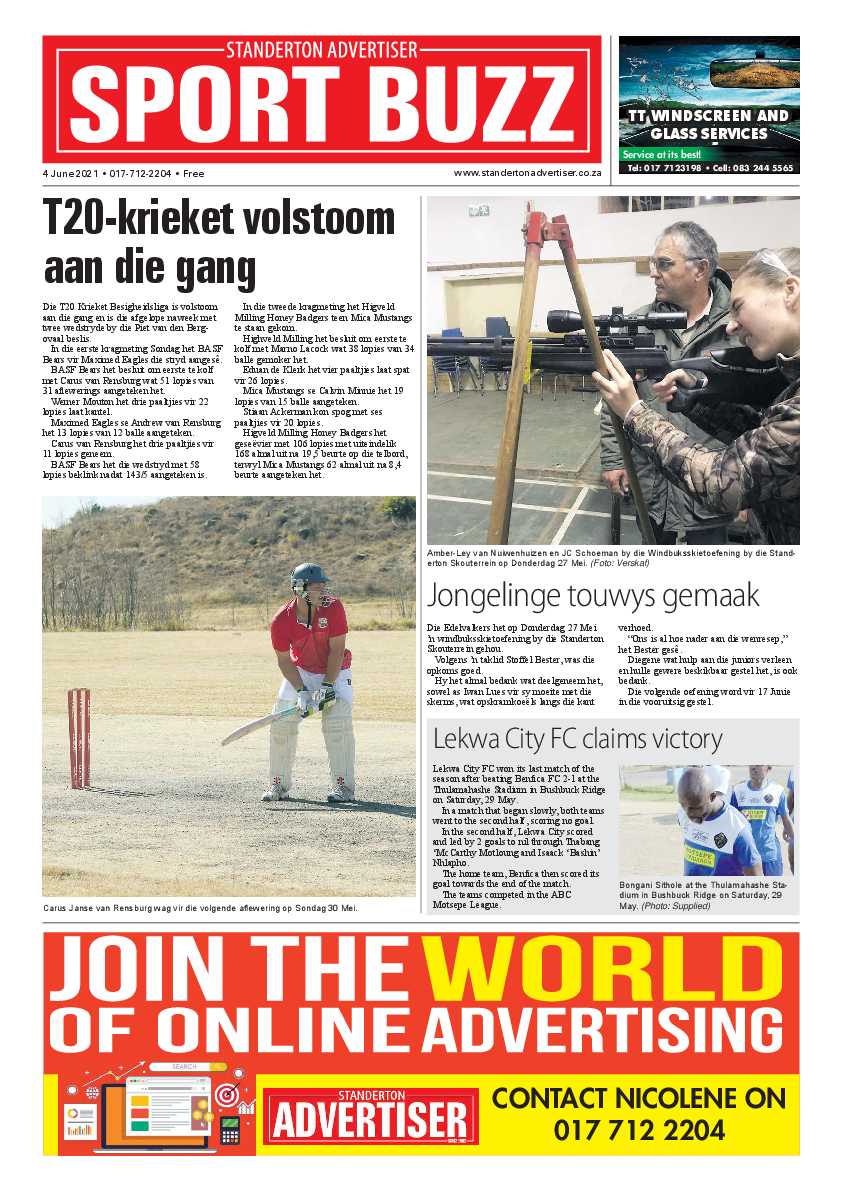 Standerton Advertiser 04 June 2021 page 12