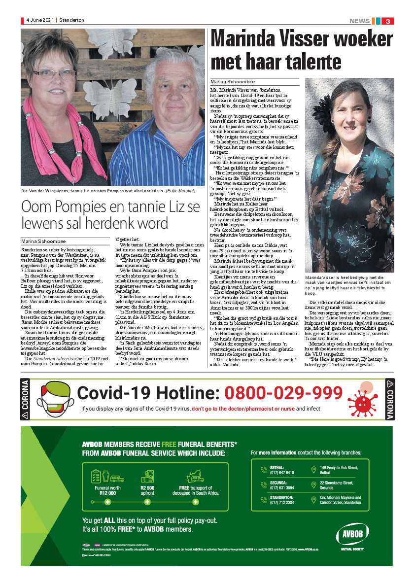 Standerton Advertiser 04 June 2021 page 3