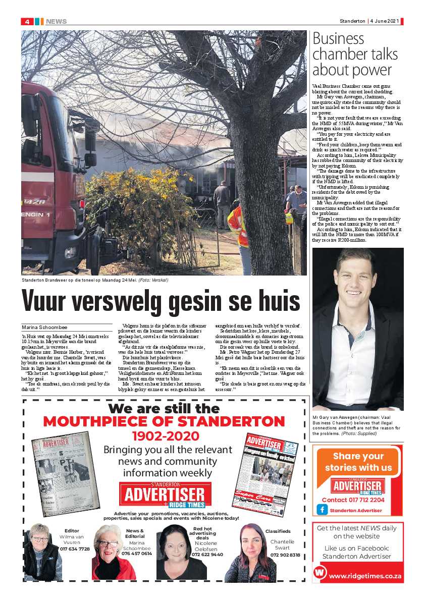 Standerton Advertiser 04 June 2021 page 4