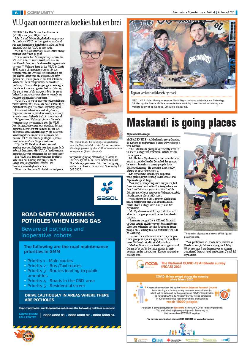 Standerton Advertiser 04 June 2021 page 6