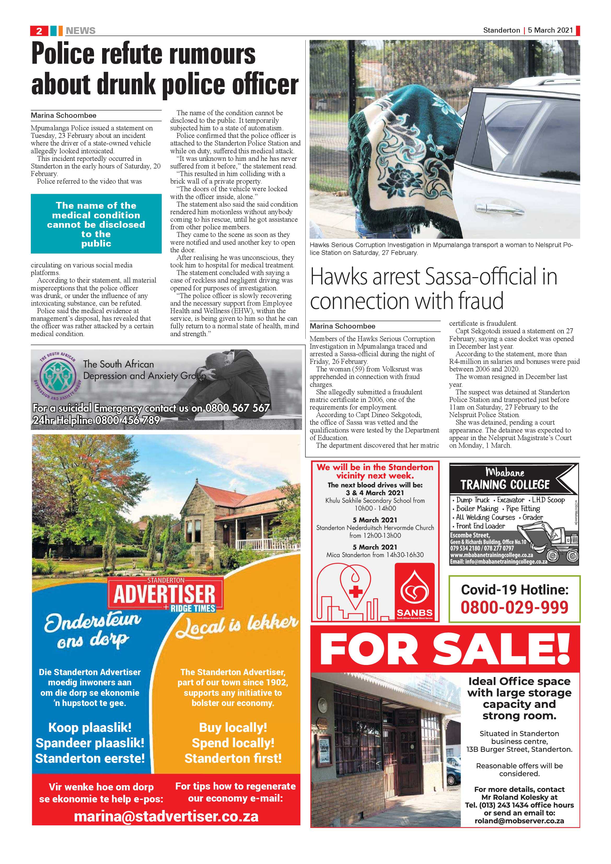 Standerton Advertiser 05 March 2021 page 2
