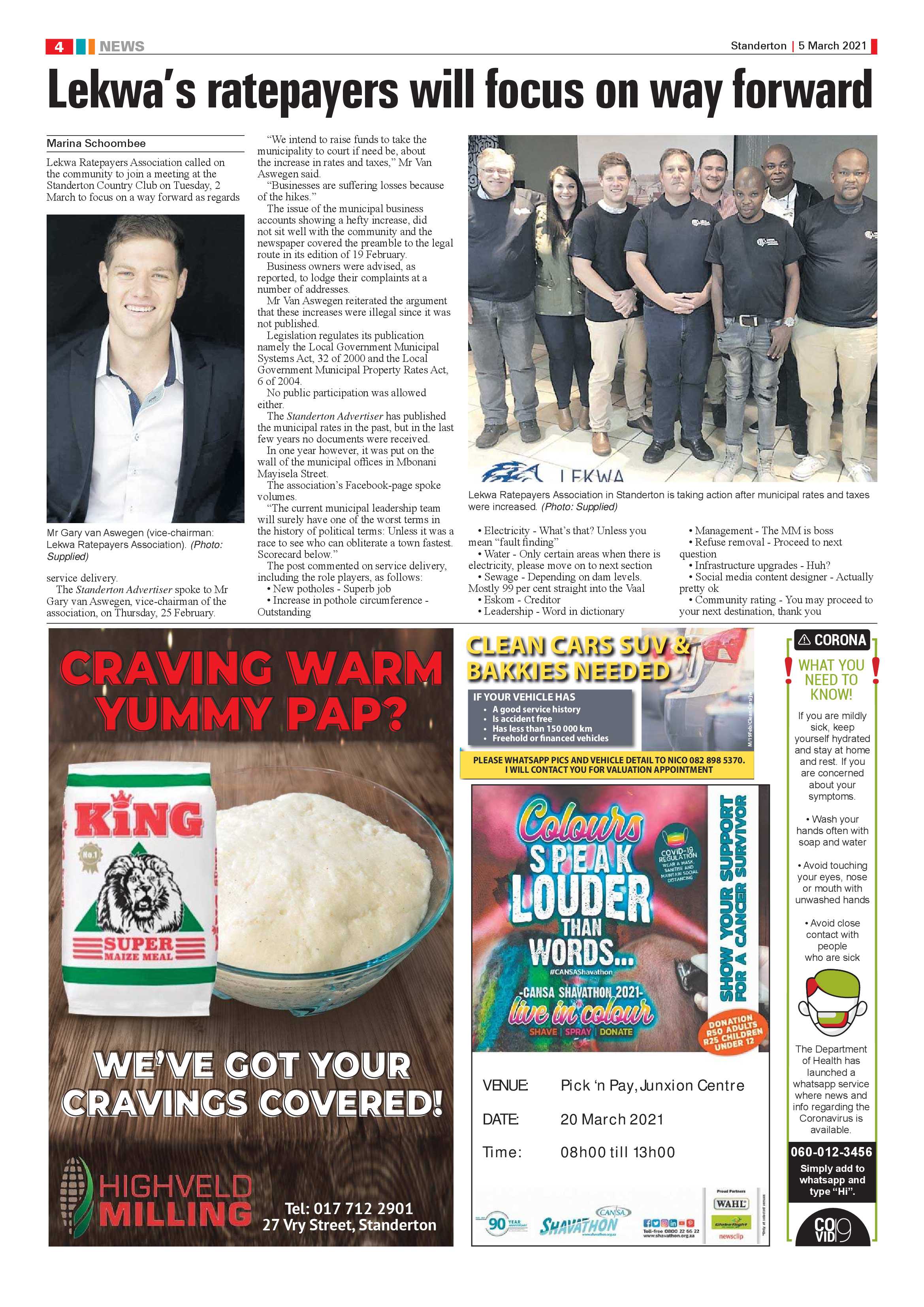 Standerton Advertiser 05 March 2021 page 4